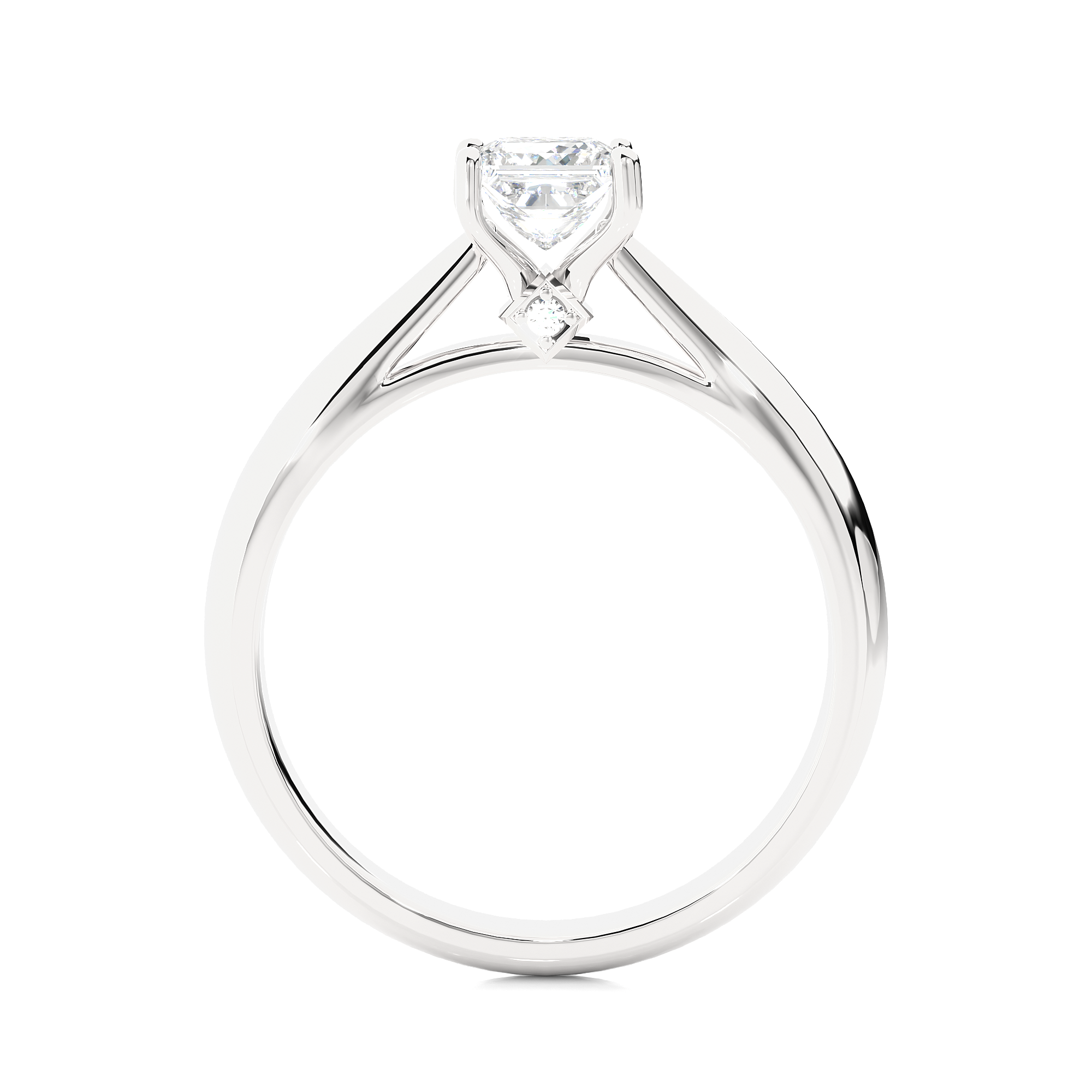 Princess Cut Lab Grown Diamond Engagement Ring