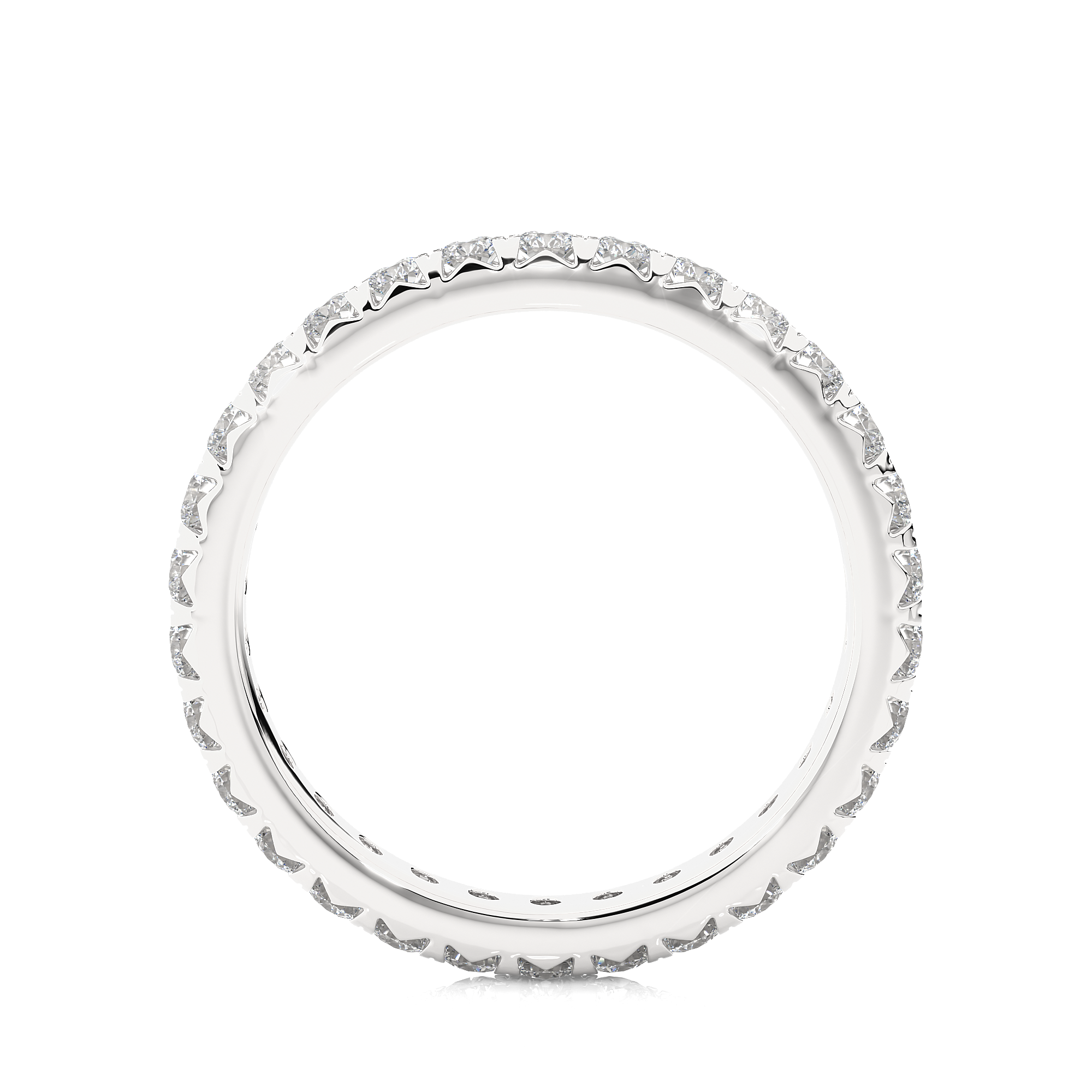 Round Cut Lab Grown Diamond Eternity Ring