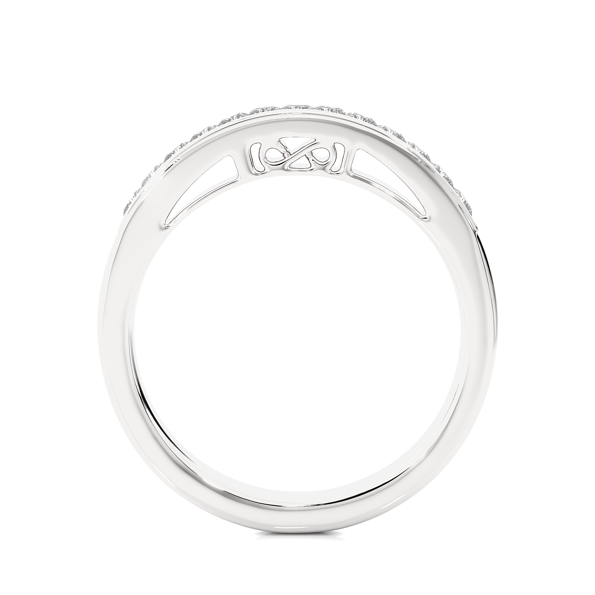 Channel Set Princess Cut Lab Grown Diamond Eternity Band