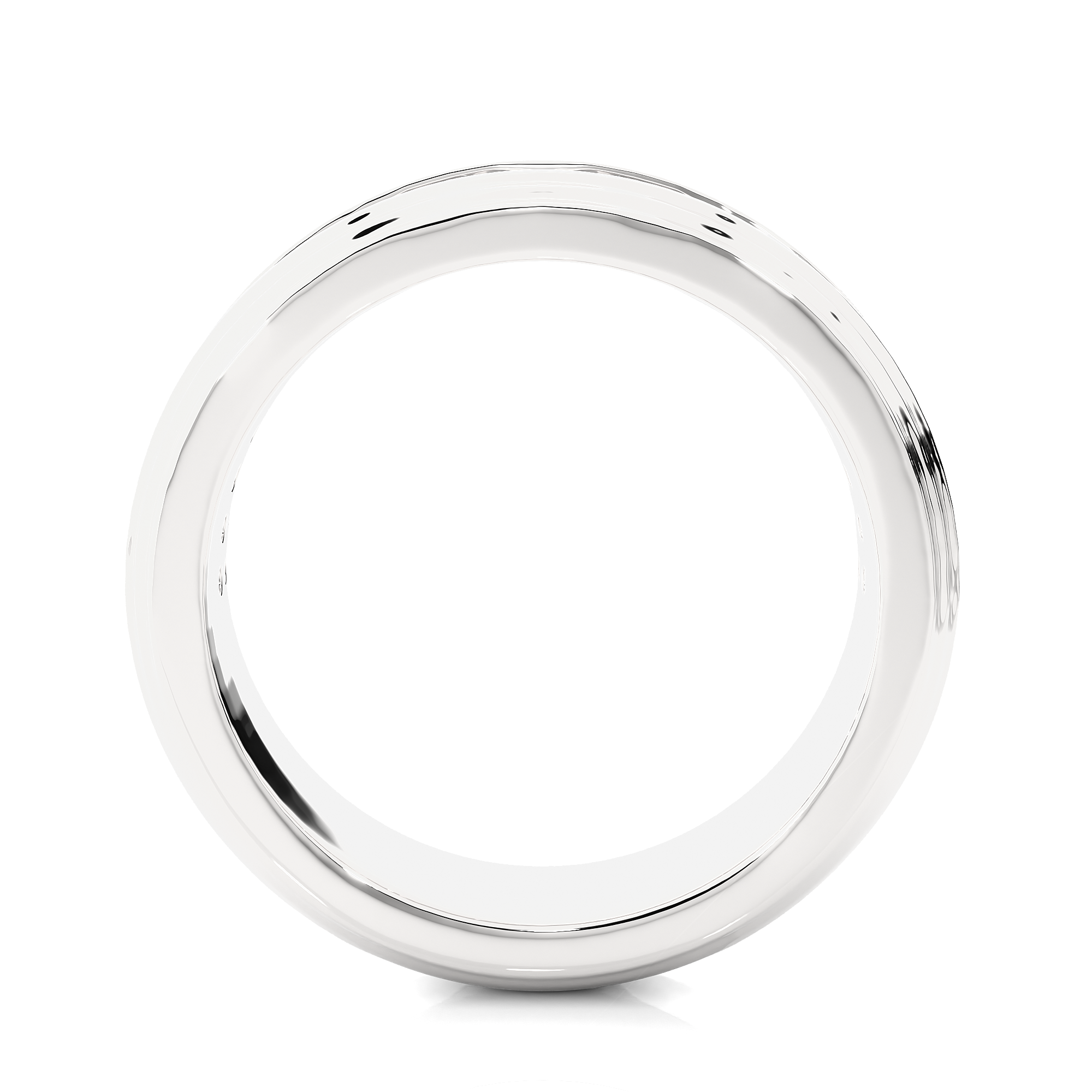 Men’s Rose Gold Lab Diamond Statement Wedding Band