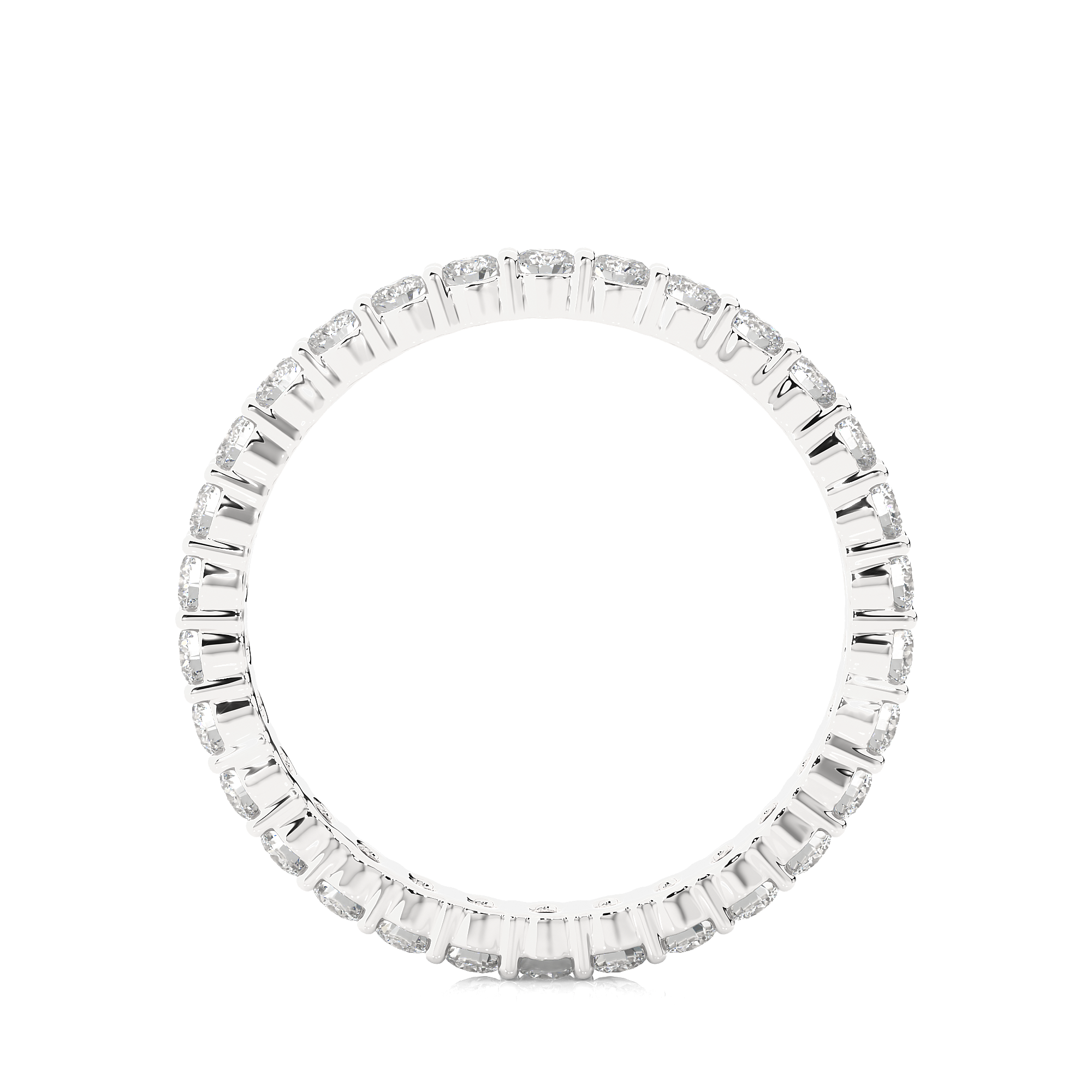 Stackable Round Diamond Eternity Wedding Band