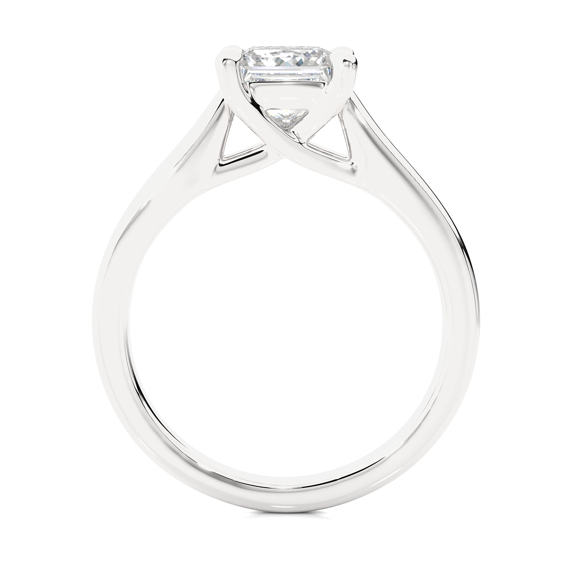 Princess Cut Lab Grown Diamond Solitaire Ring