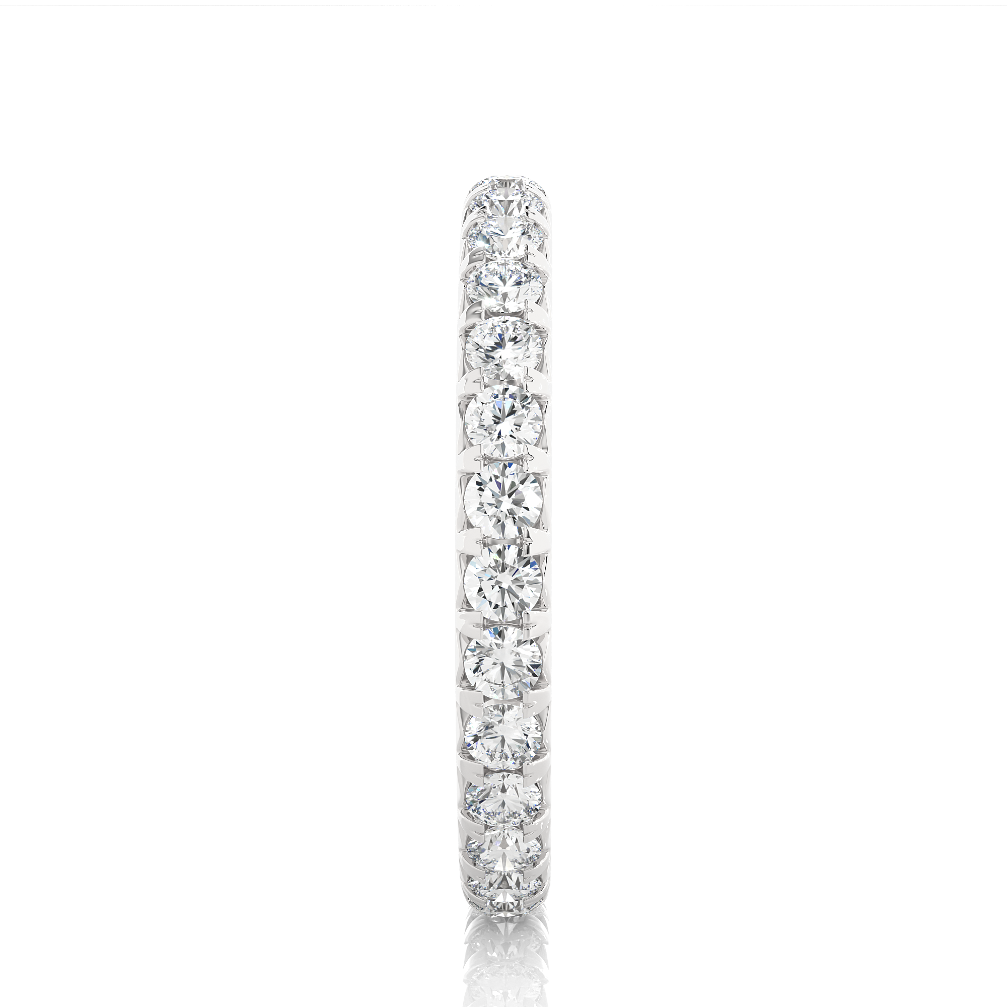 Round Cut Lab Grown Diamond Eternity Ring