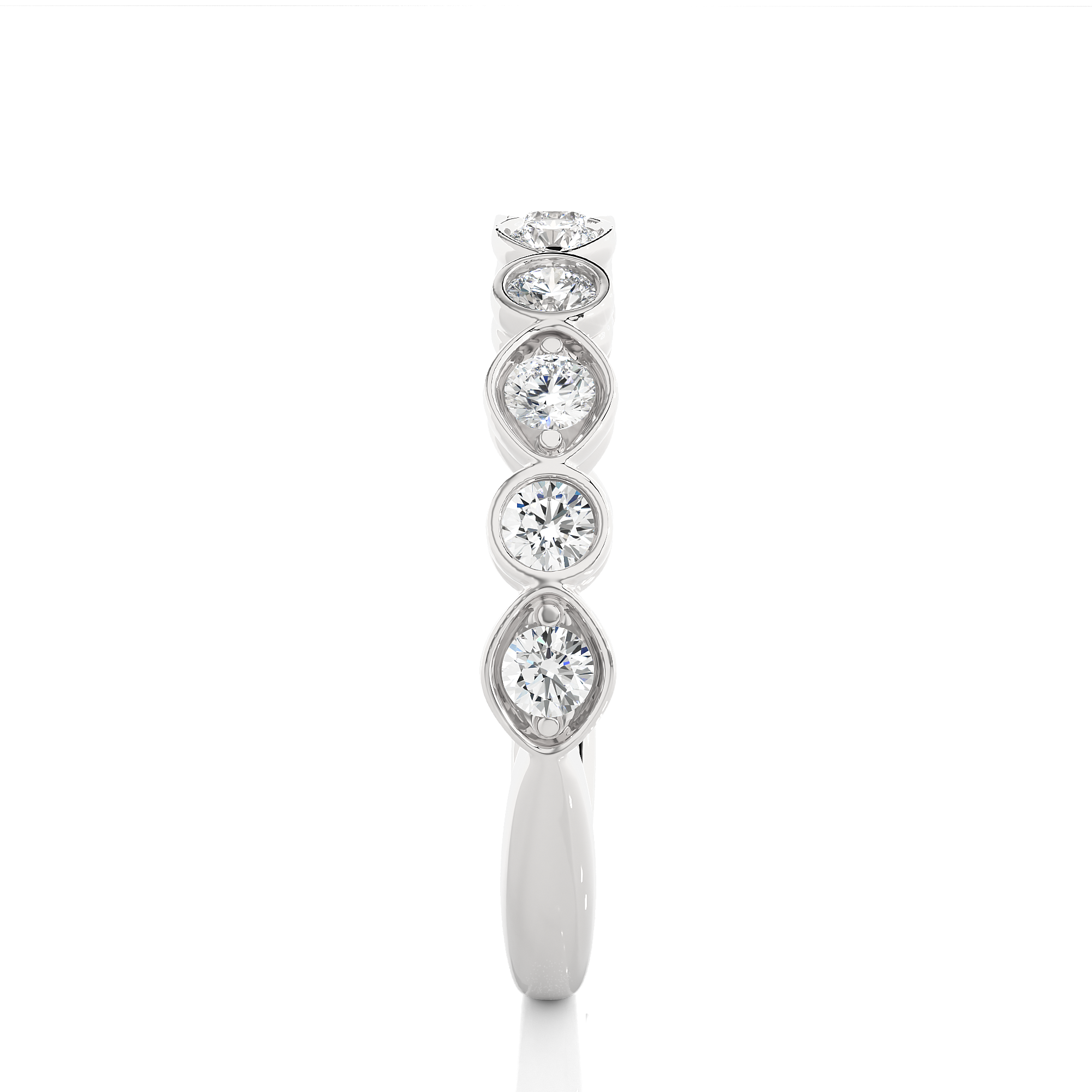 Bezel Set Lab Grown Diamond Eternity Ring