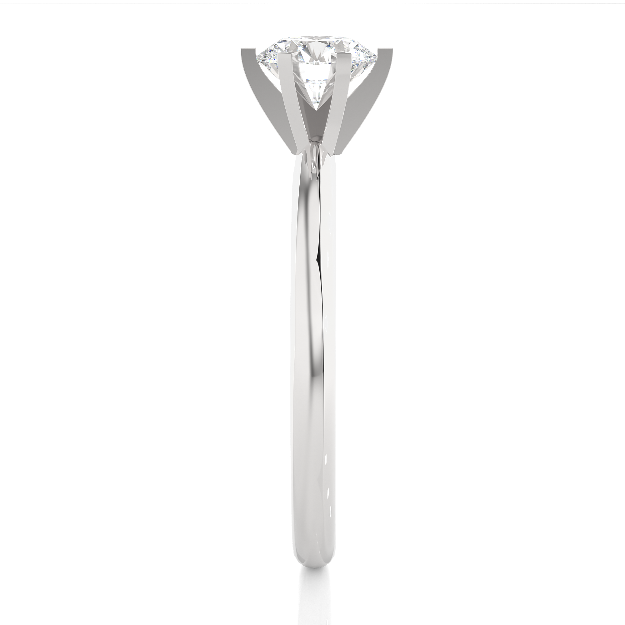 Round Lab Grown Diamond Solitaire Ring