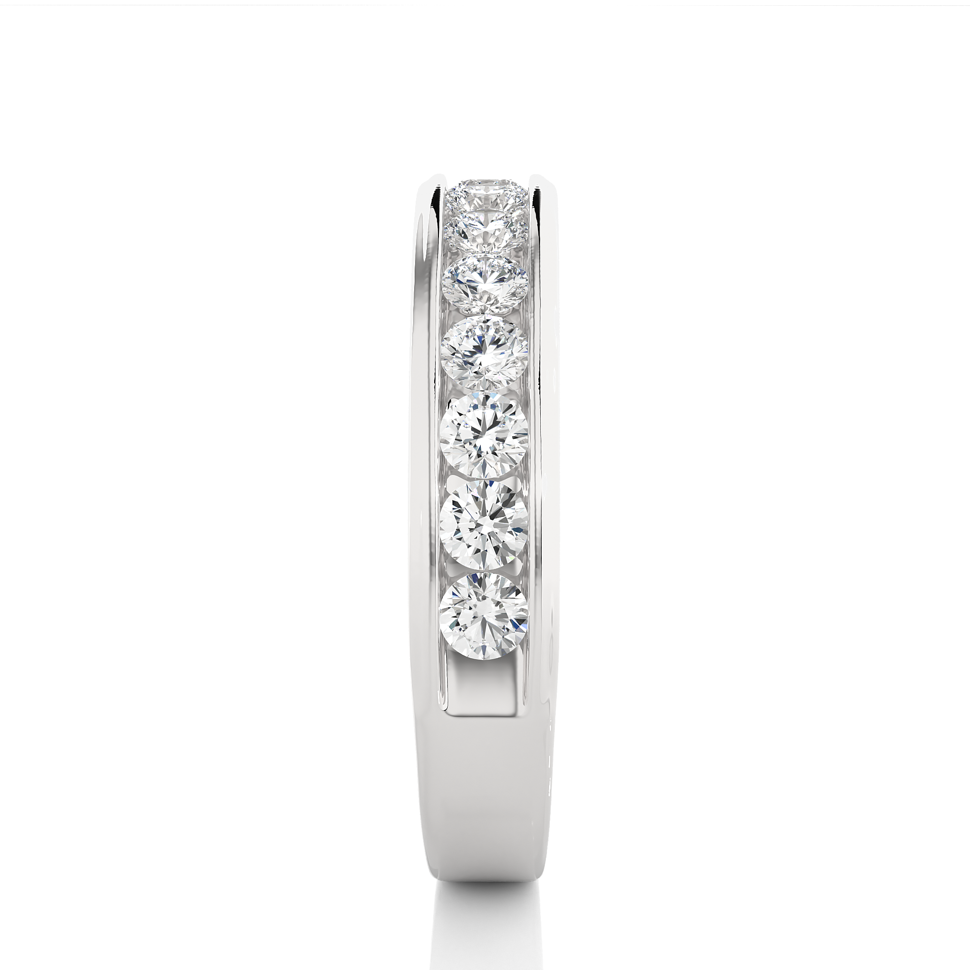 Channel Set Lab Grown Diamond Eternity Band