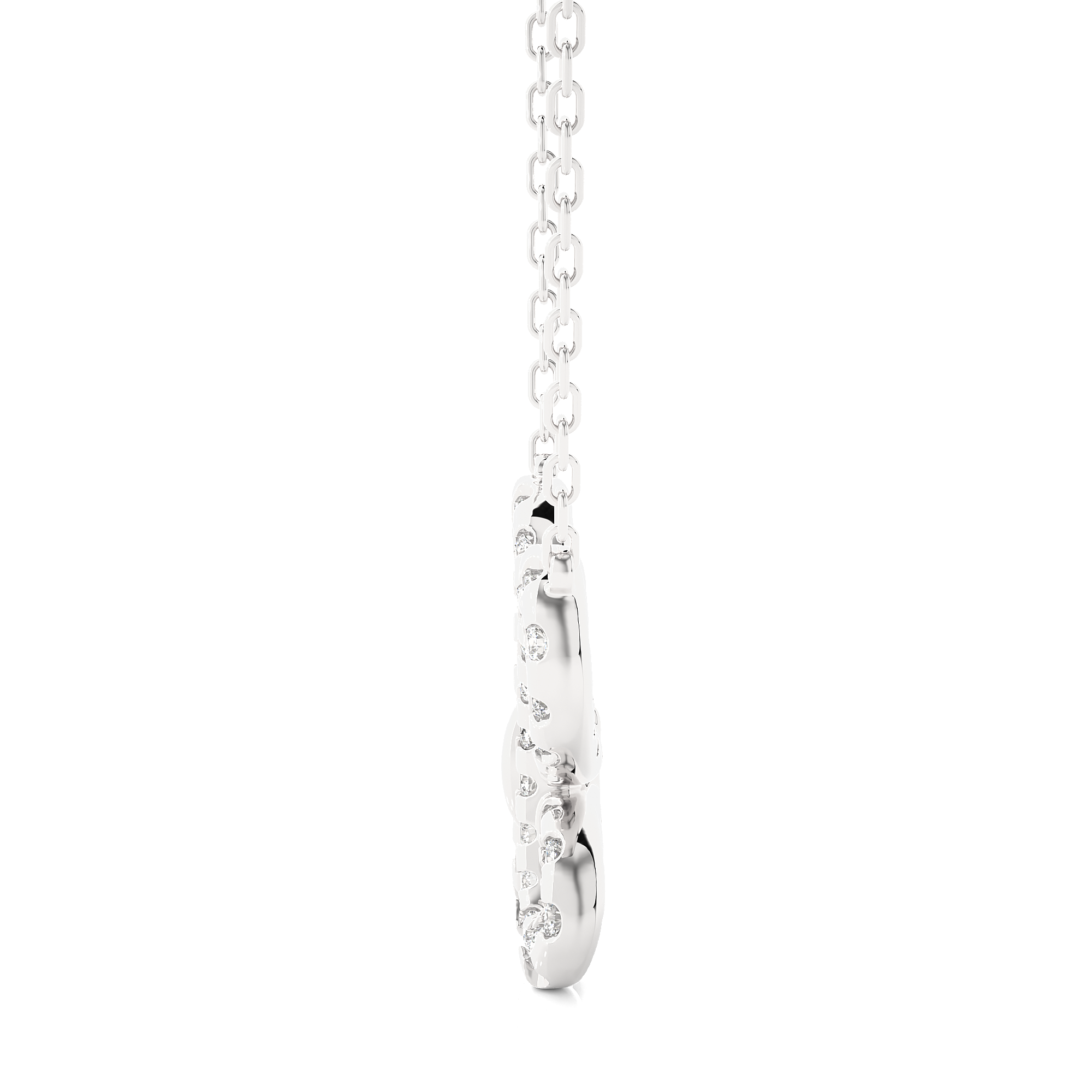 Butterfly Lab Grown Diamond Pendant Necklace