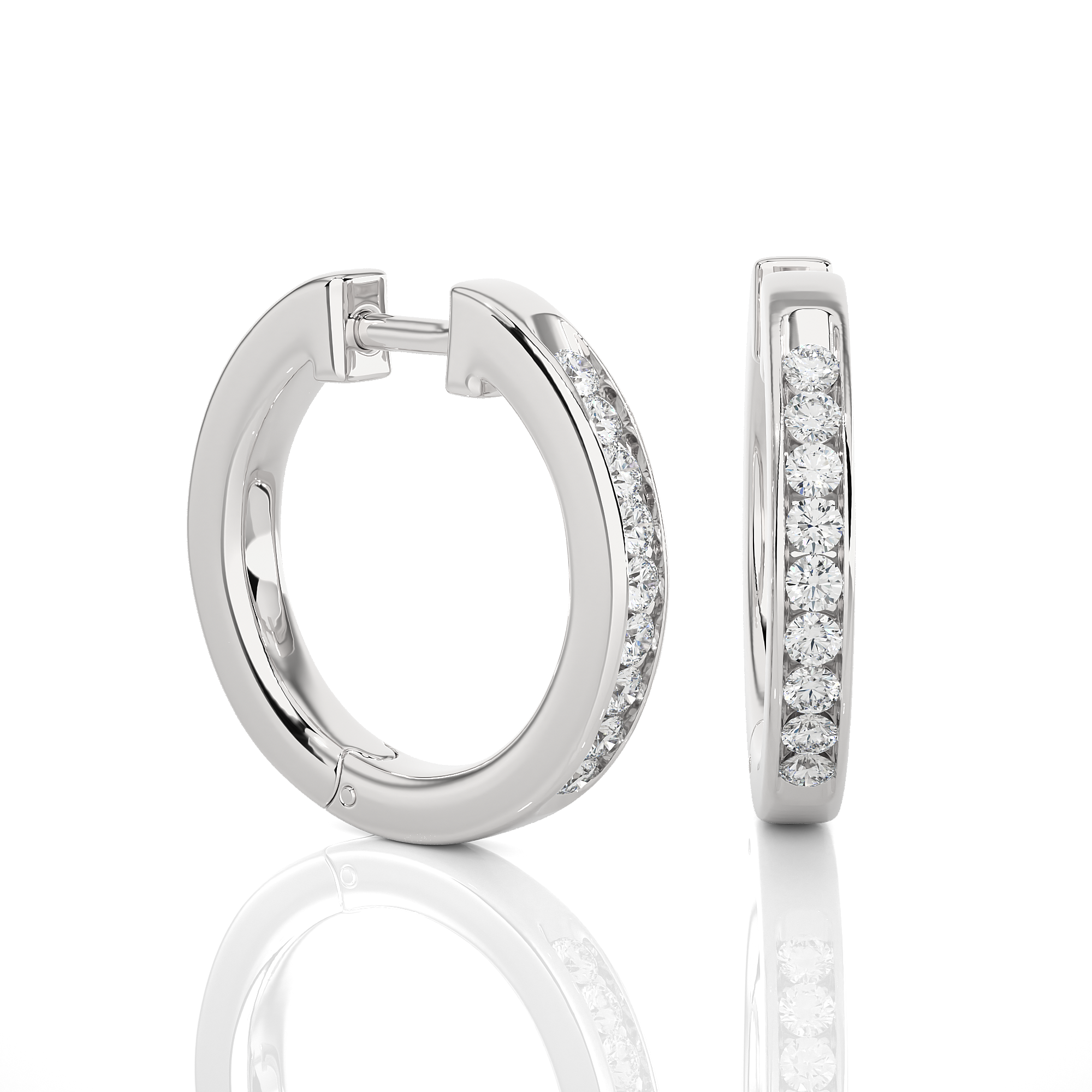 Lab-Grown Diamond Huggie Earrings
