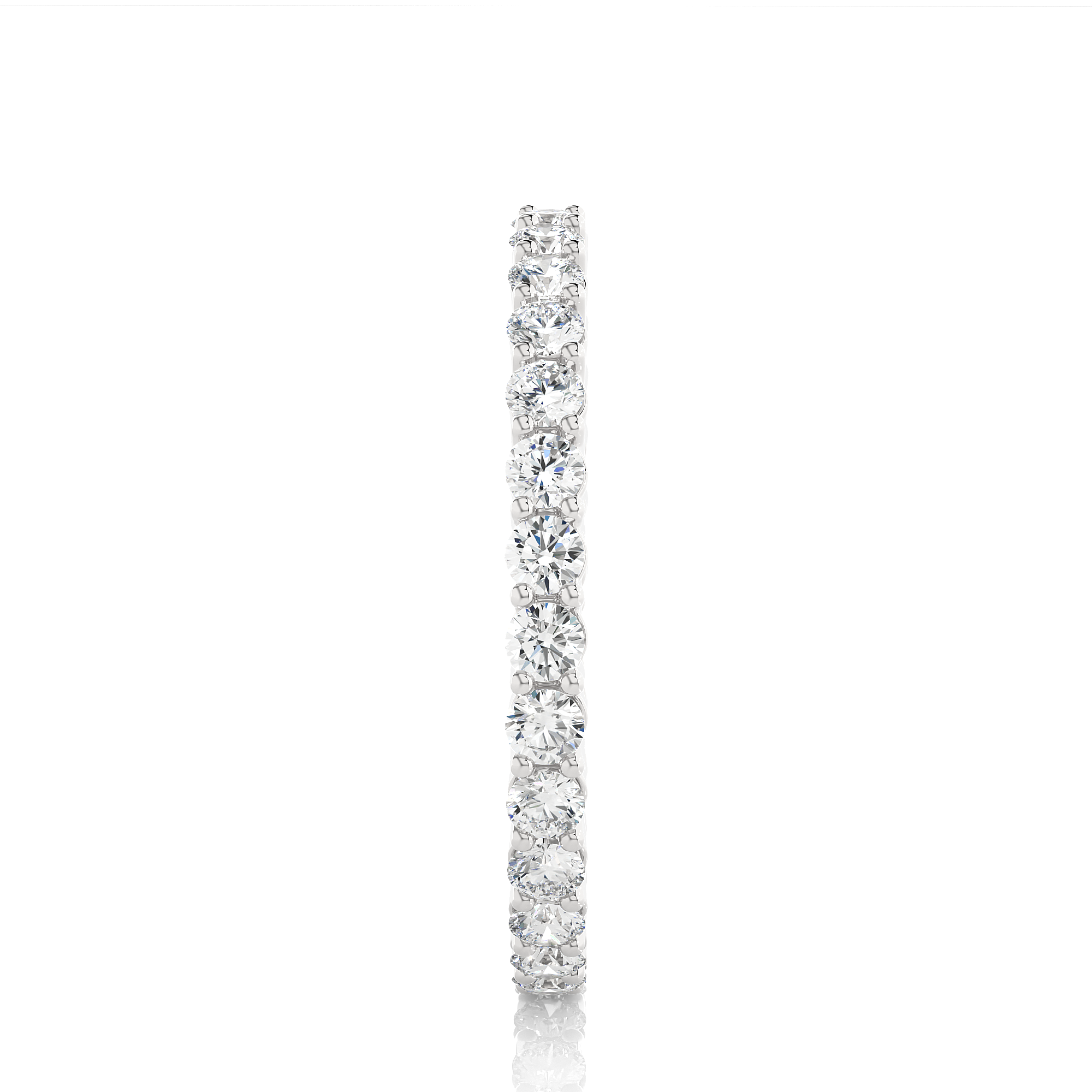 Stackable Round Diamond Eternity Wedding Band