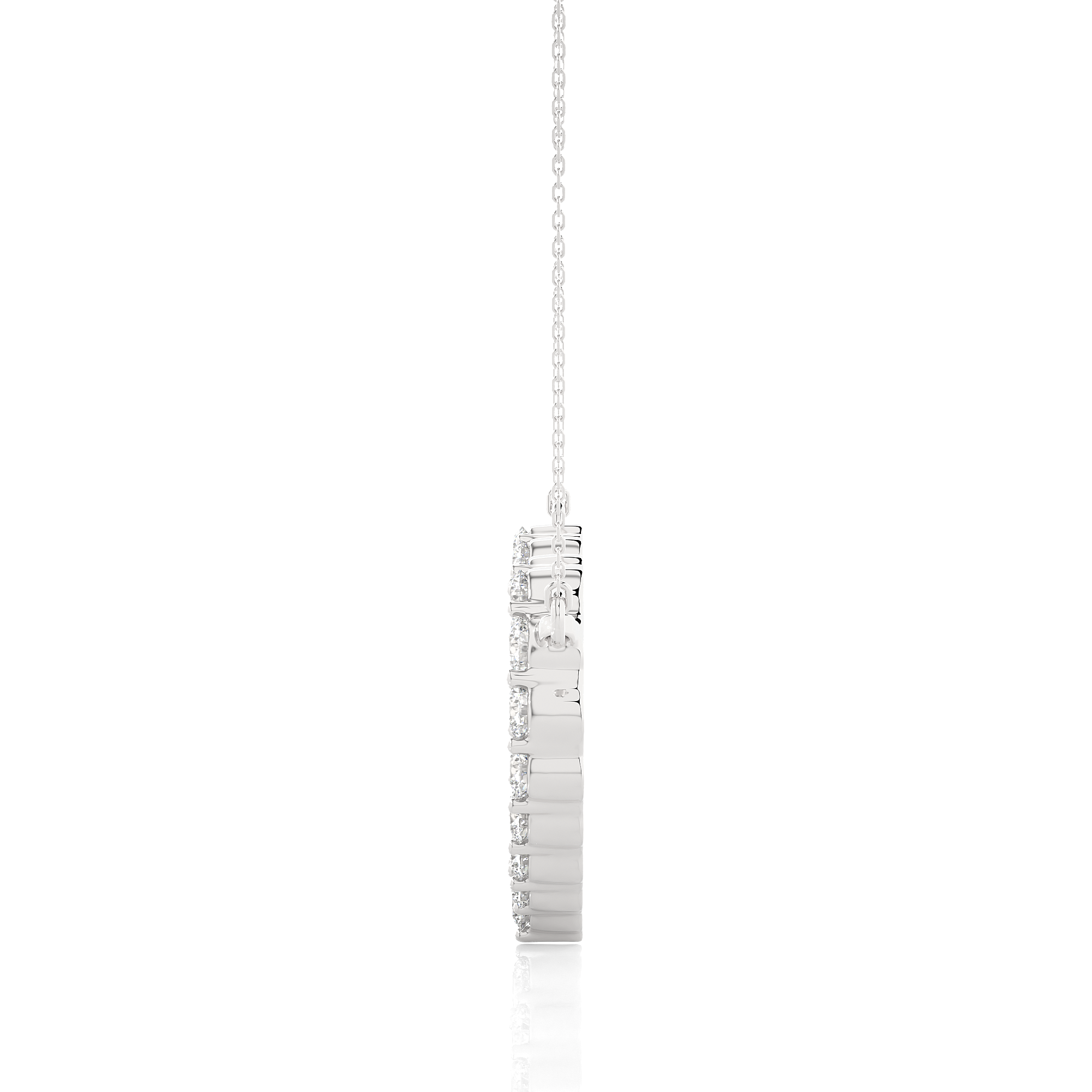 Heart Shape Lab Grown Diamond Pendant Necklace