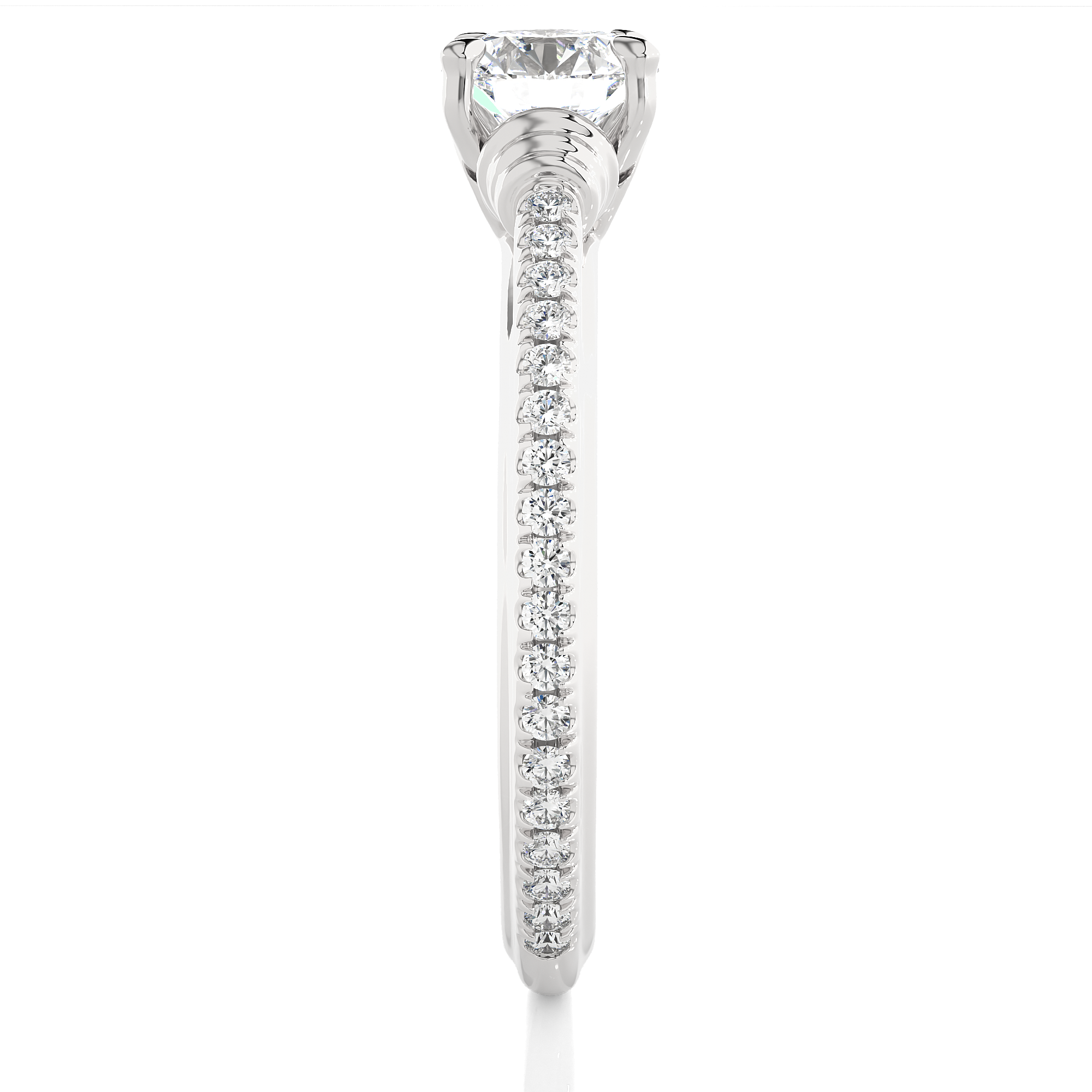 Round Cut Diamond Solitaire Engagement Ring