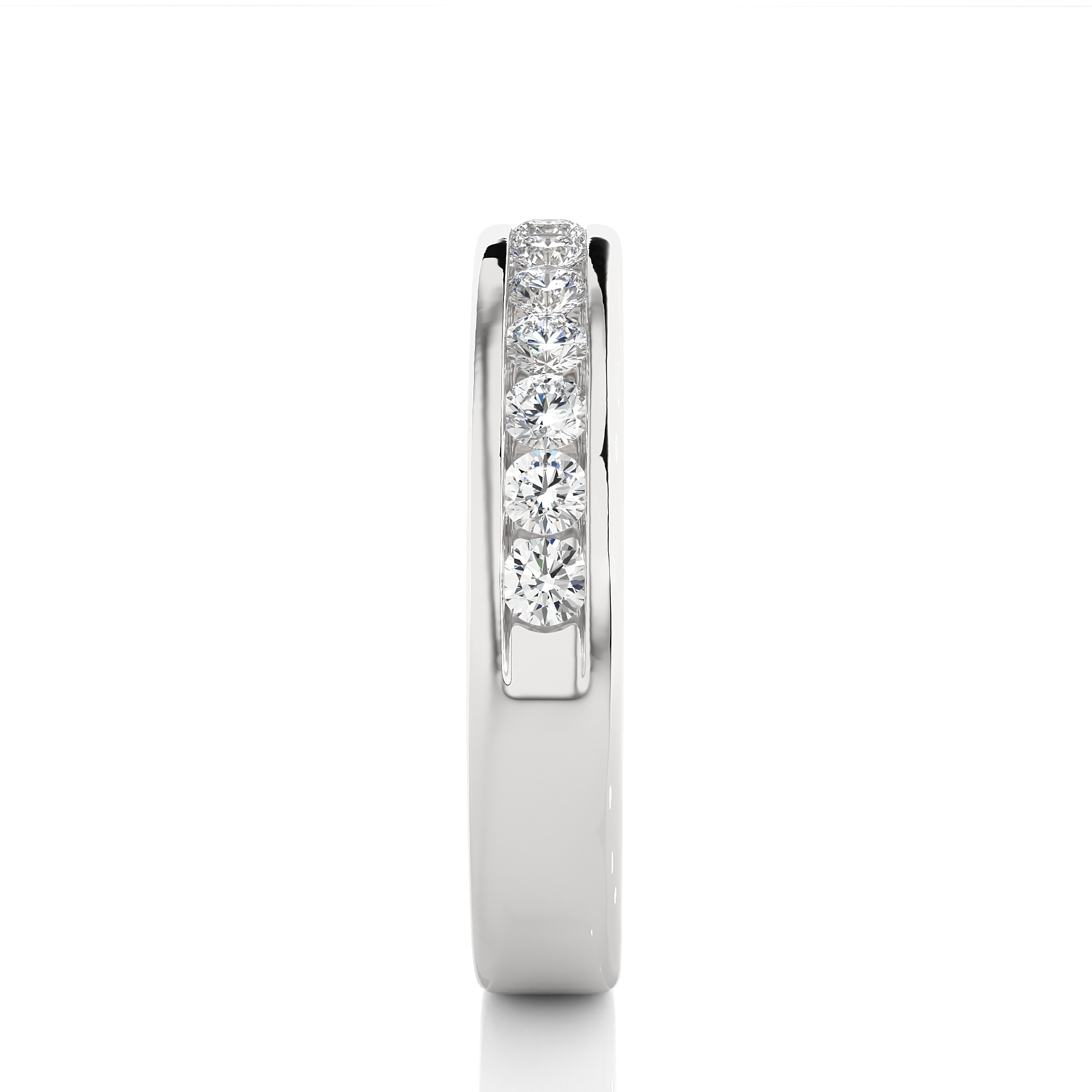 Channel Set Lab Grown Diamond Eternity Ring