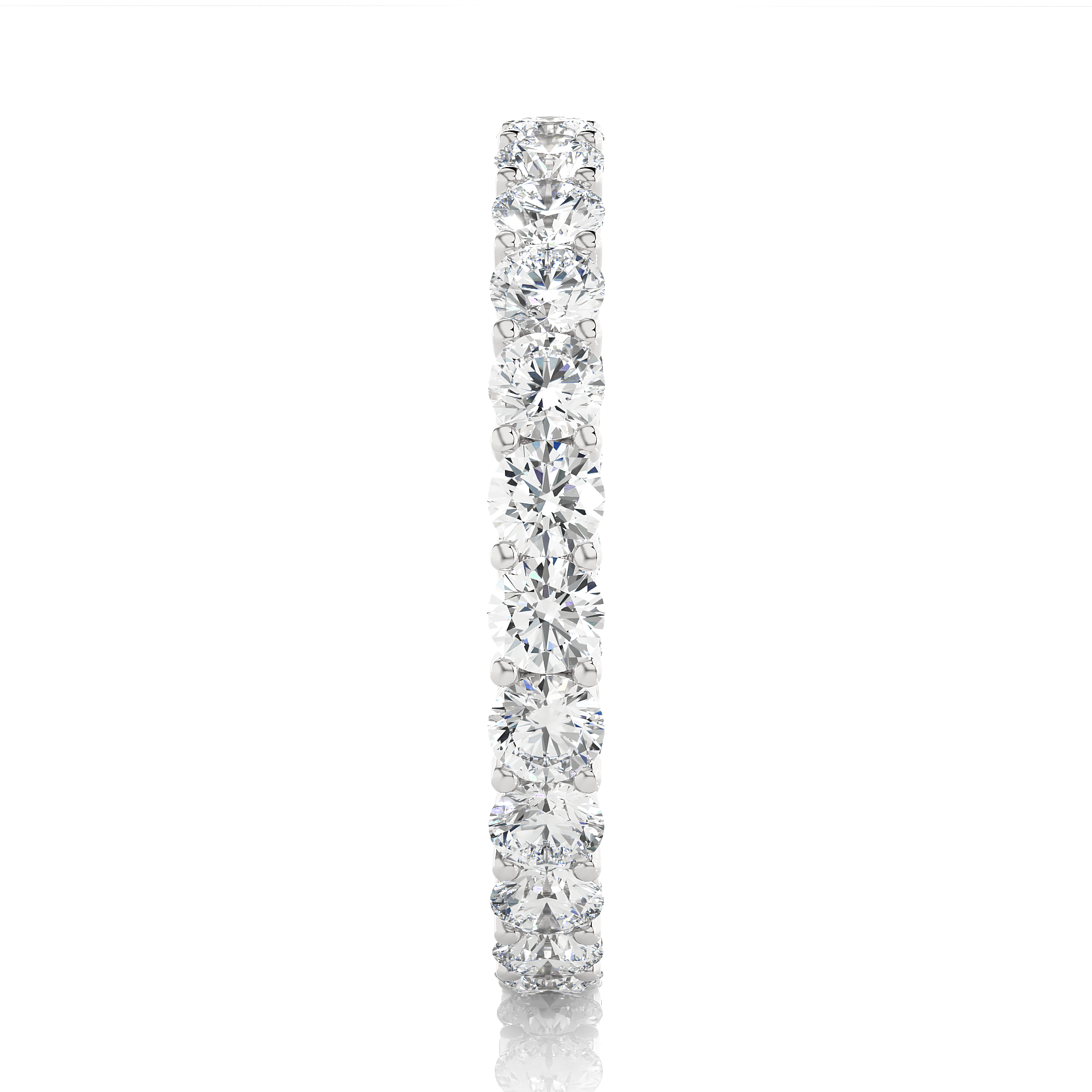 Round Cut Lab Grown Diamond Eternity Band