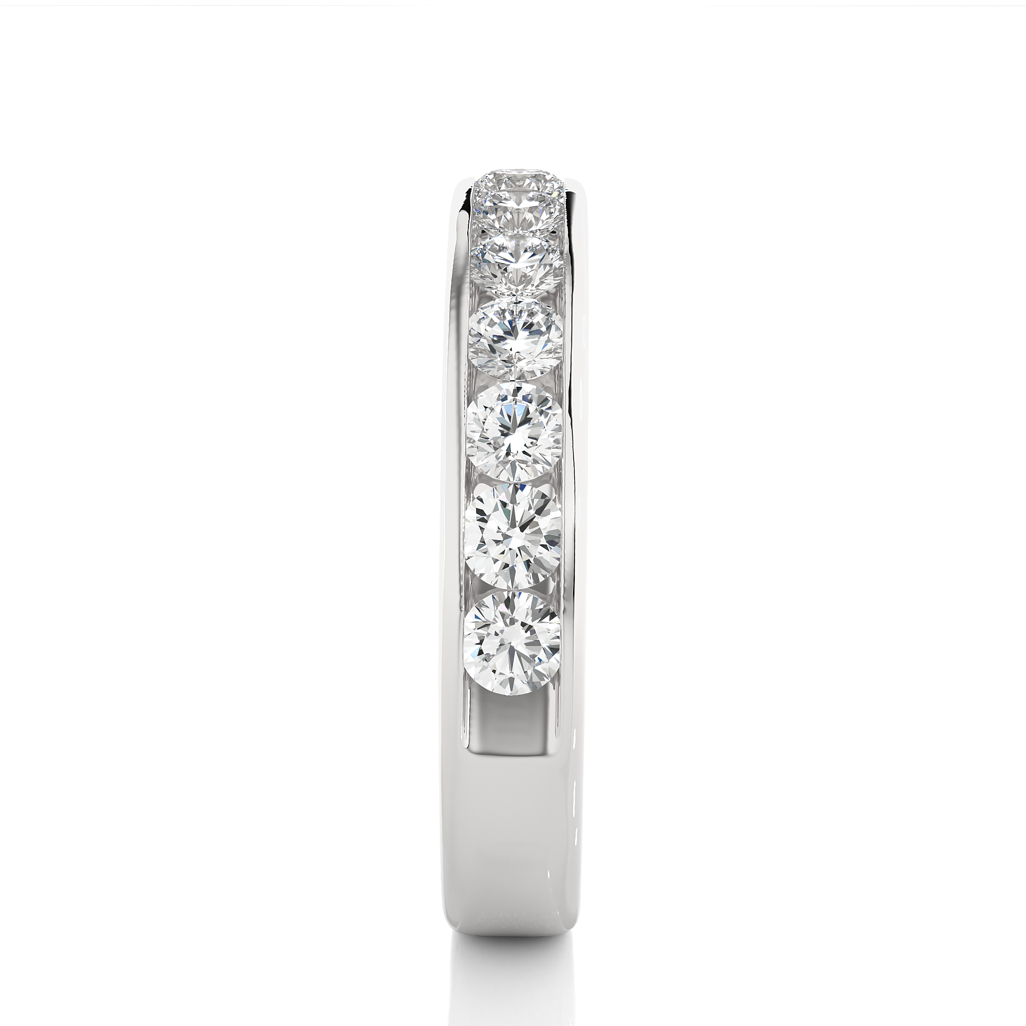 Channel Set Lab Grown Diamond Eternity Ring