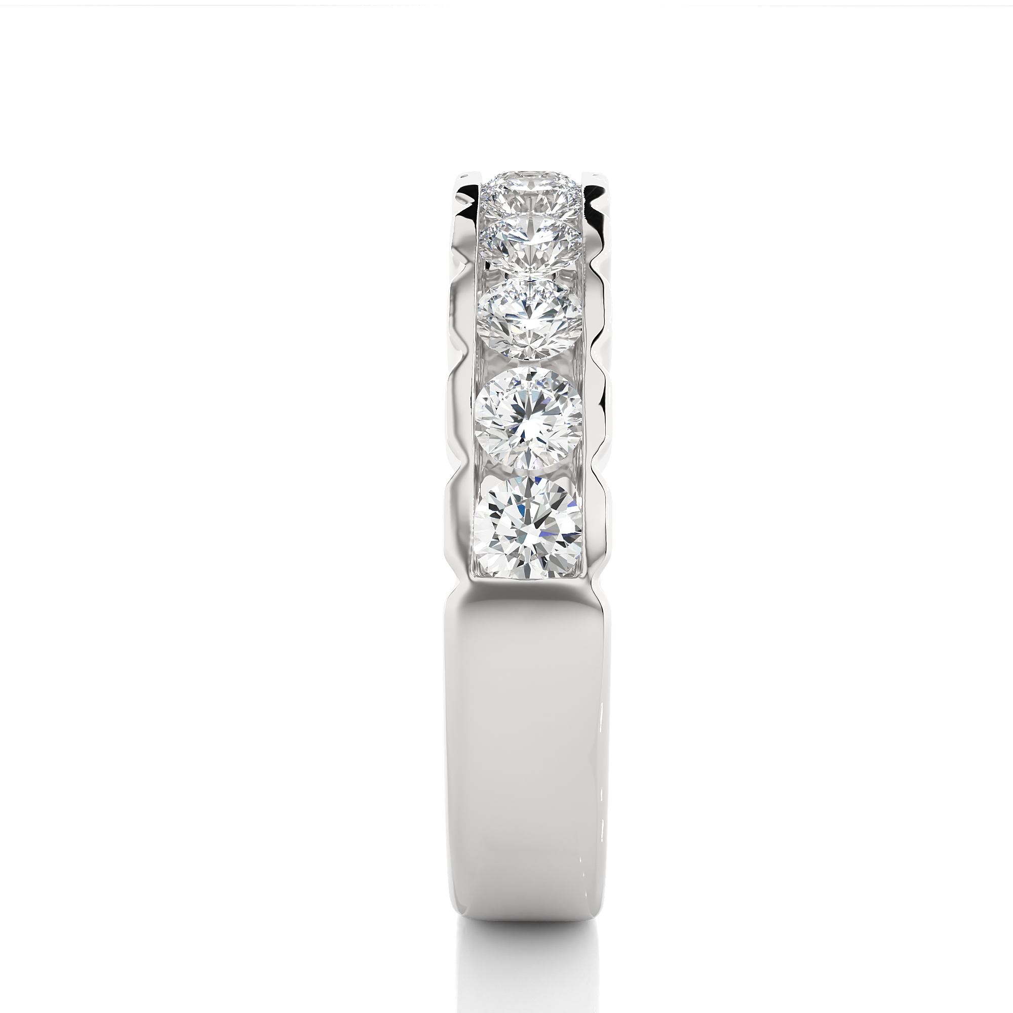 Channel Set Lab Grown Diamond Eternity Ring