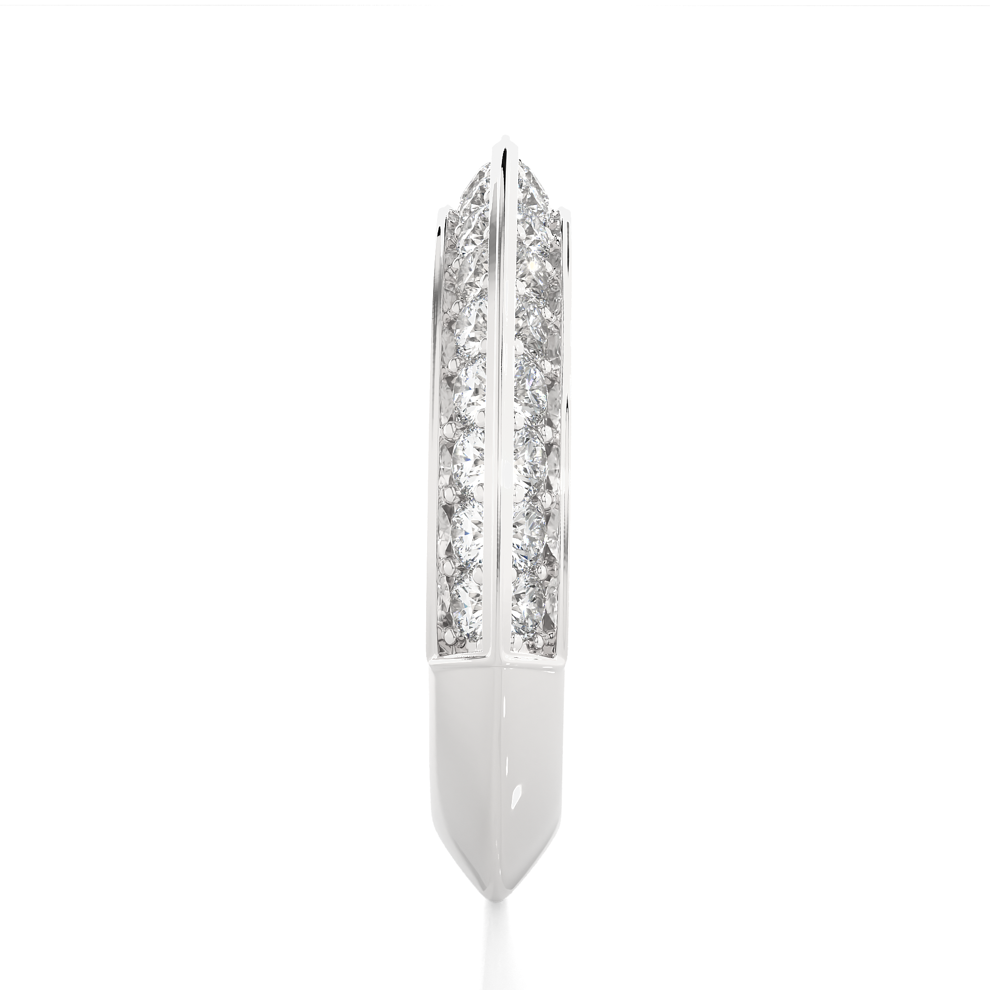 Channel Set Diamond Wedding Band