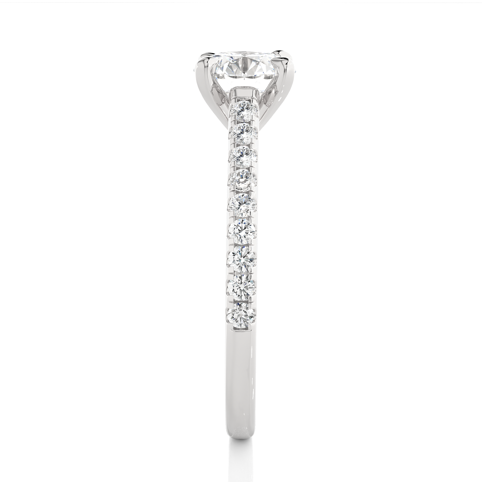 Round Cut Diamond Solitaire Engagement Ring