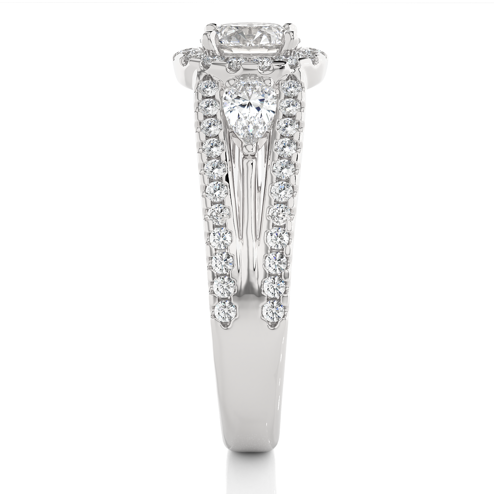 Vintage Halo Lab Grown Diamond Engagement Ring
