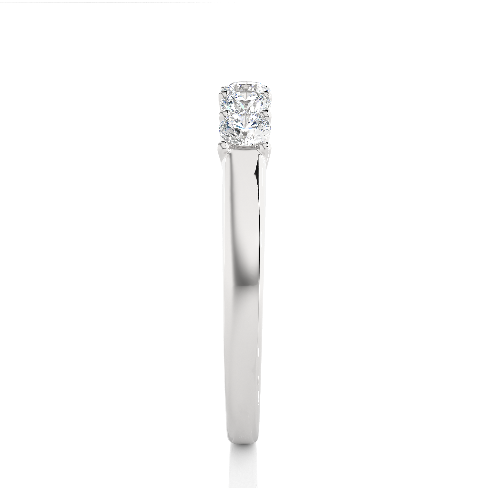 Five Stone Diamond Wedding Band