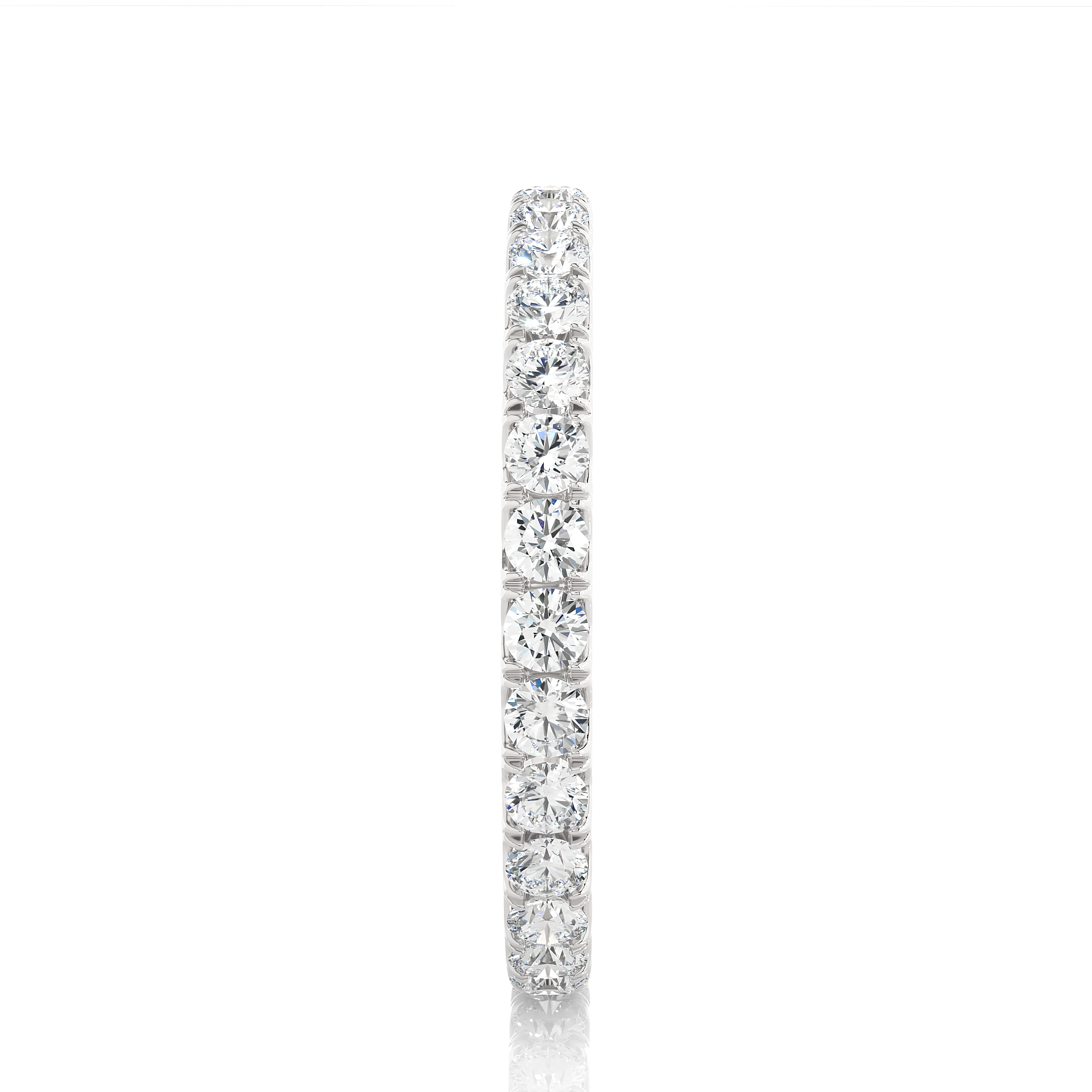 Round Cut Lab Grown Diamond Eternity Ring