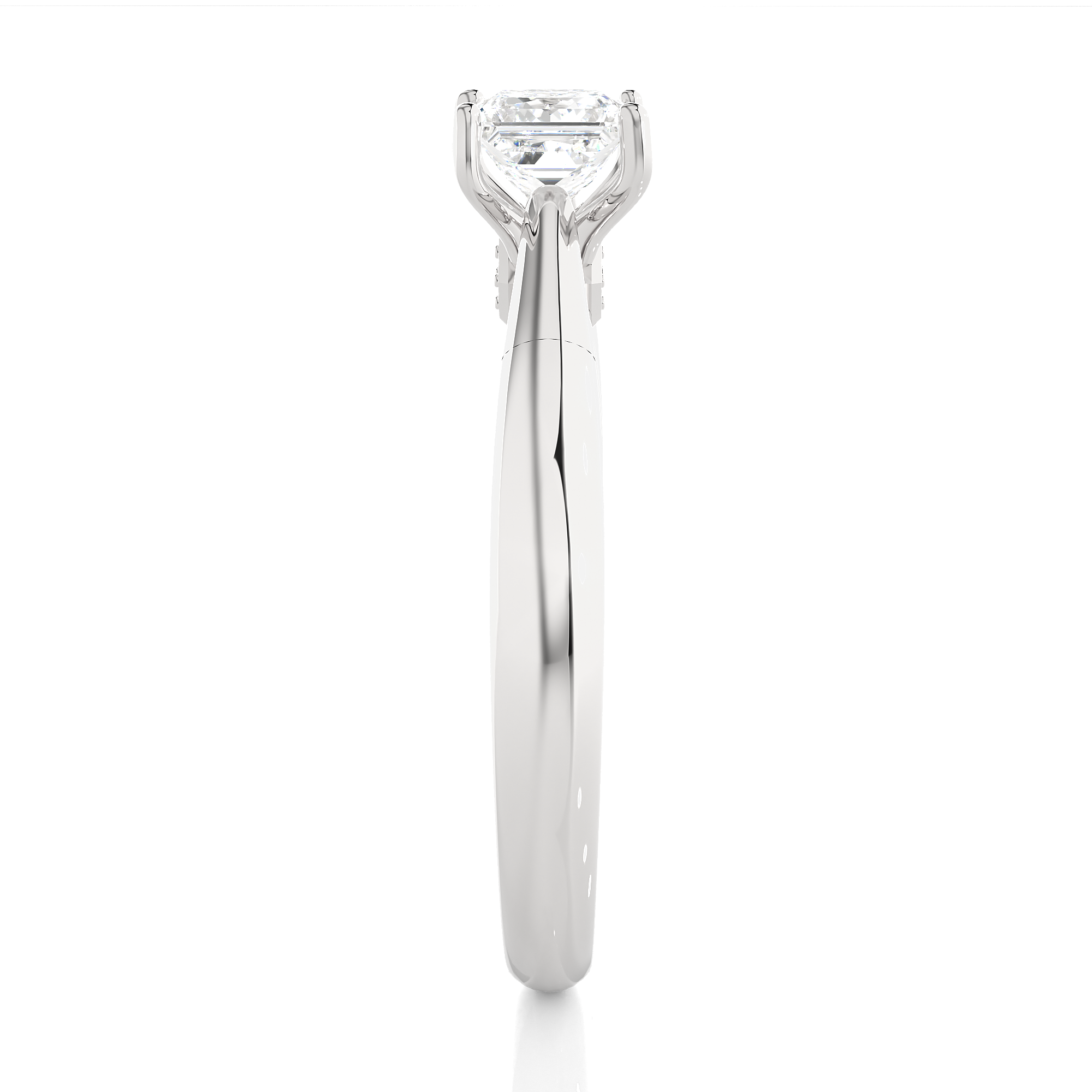 Princess Cut Lab Grown Diamond Engagement Ring