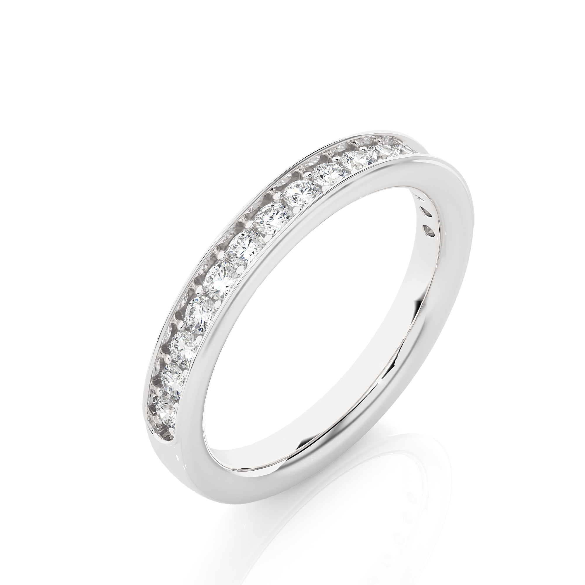 Channel Set Lab Grown Diamond Eternity Ring