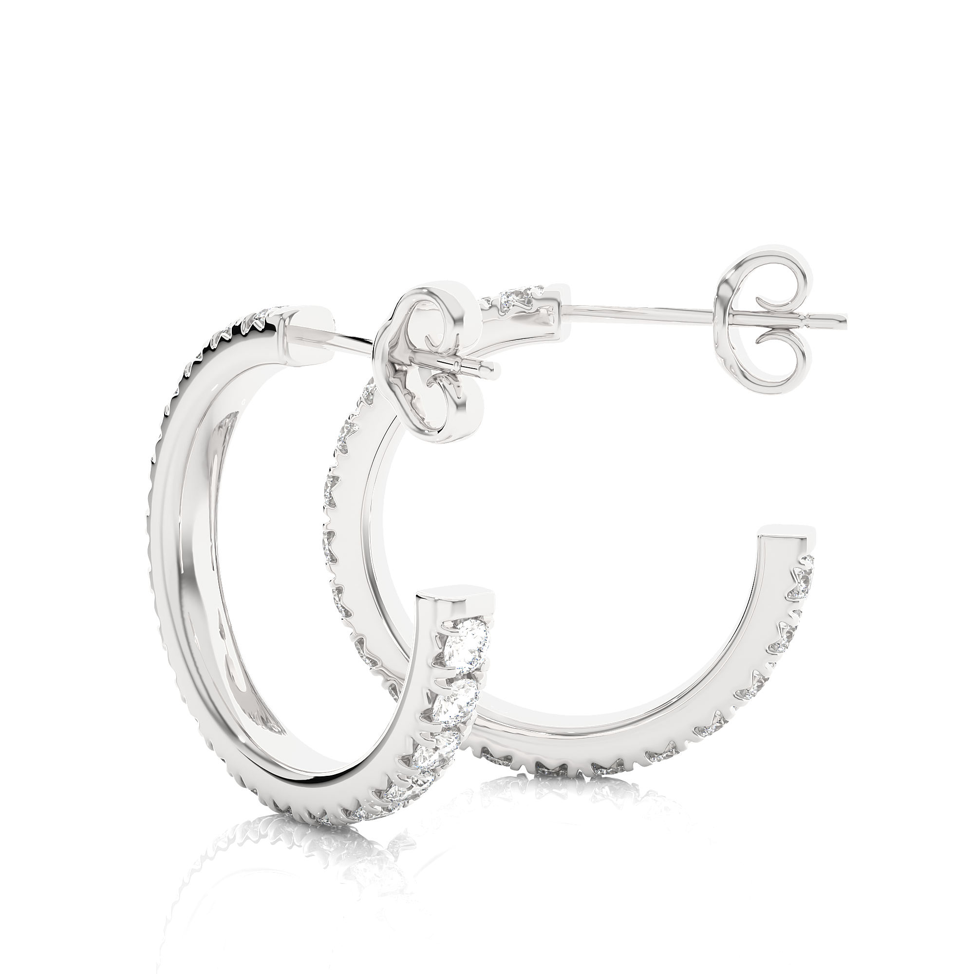 Classic Luxe Lab Grown Diamond Hoop Earrings