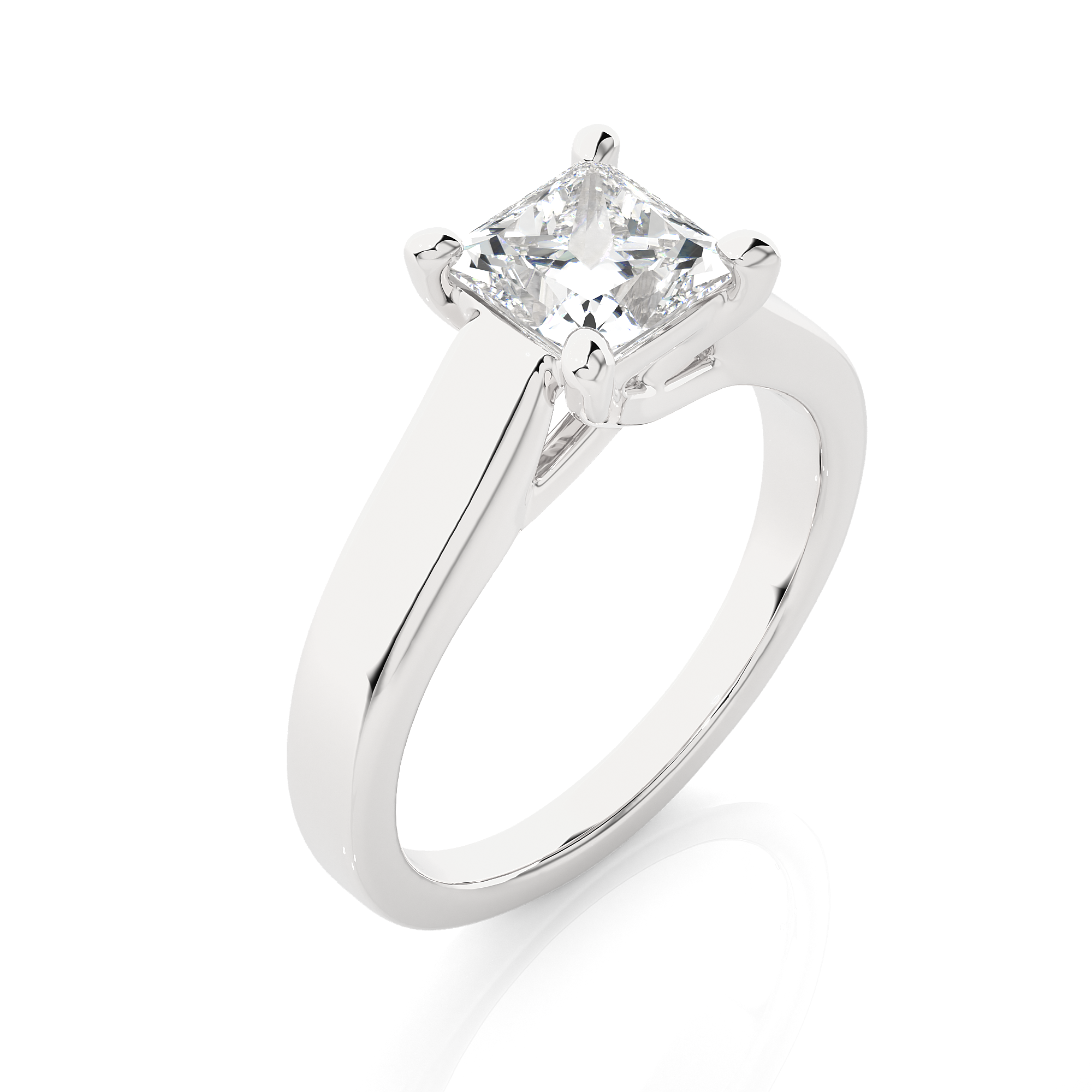 Princess Cut Lab Grown Diamond Solitaire Ring