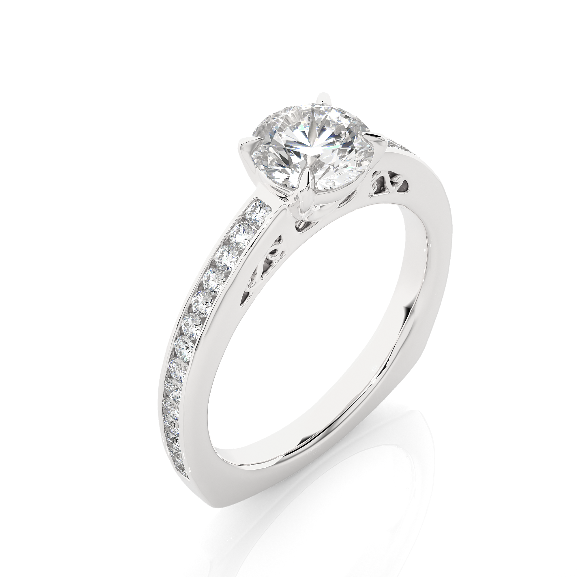 Classic Diamond Solitaire Engagement Ring