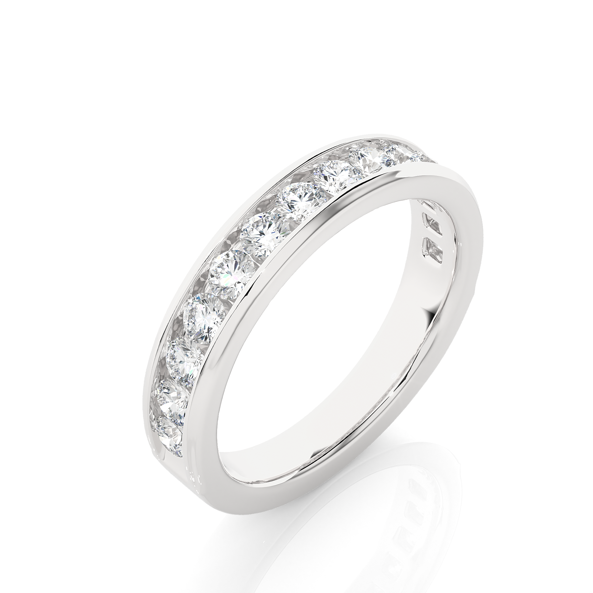 Channel Set Lab Grown Diamond Eternity Band