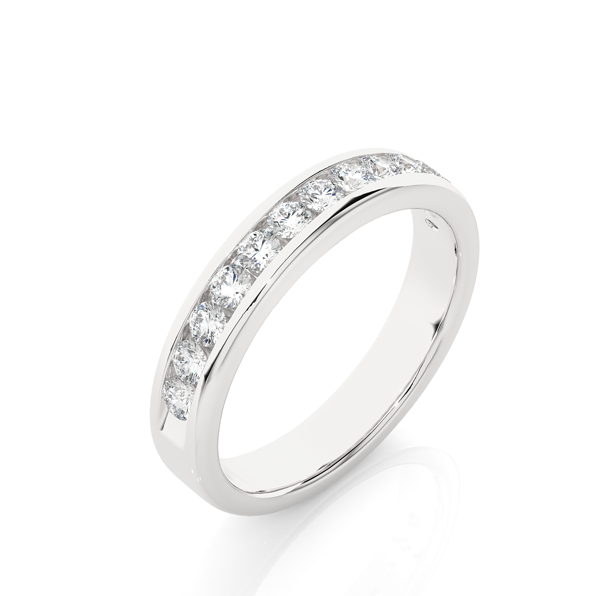 Channel Set Lab Grown Diamond Eternity Ring
