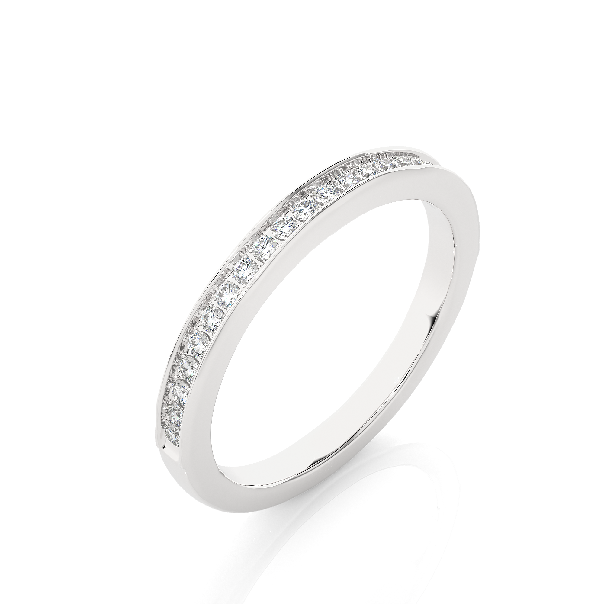 Channel Set Half Eternity Diamond Ring