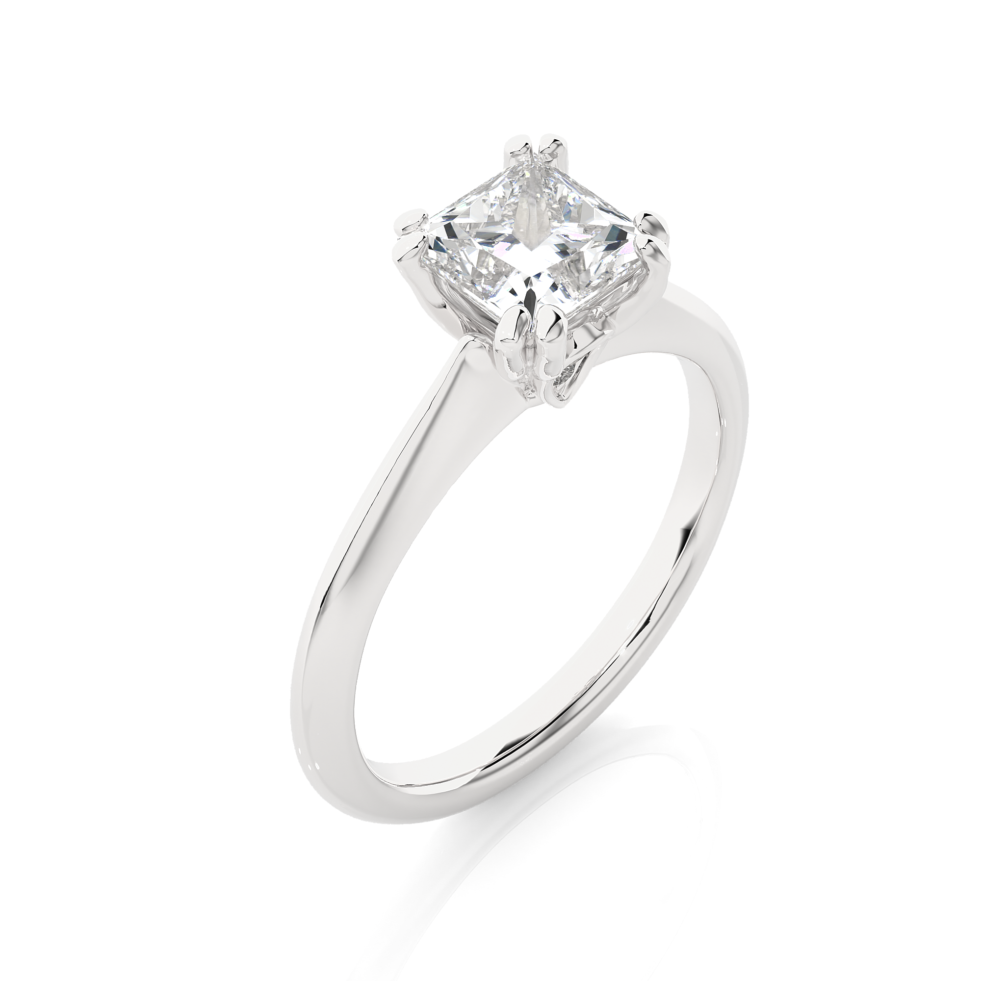 Princess Cut Lab Grown Diamond Engagement Ring