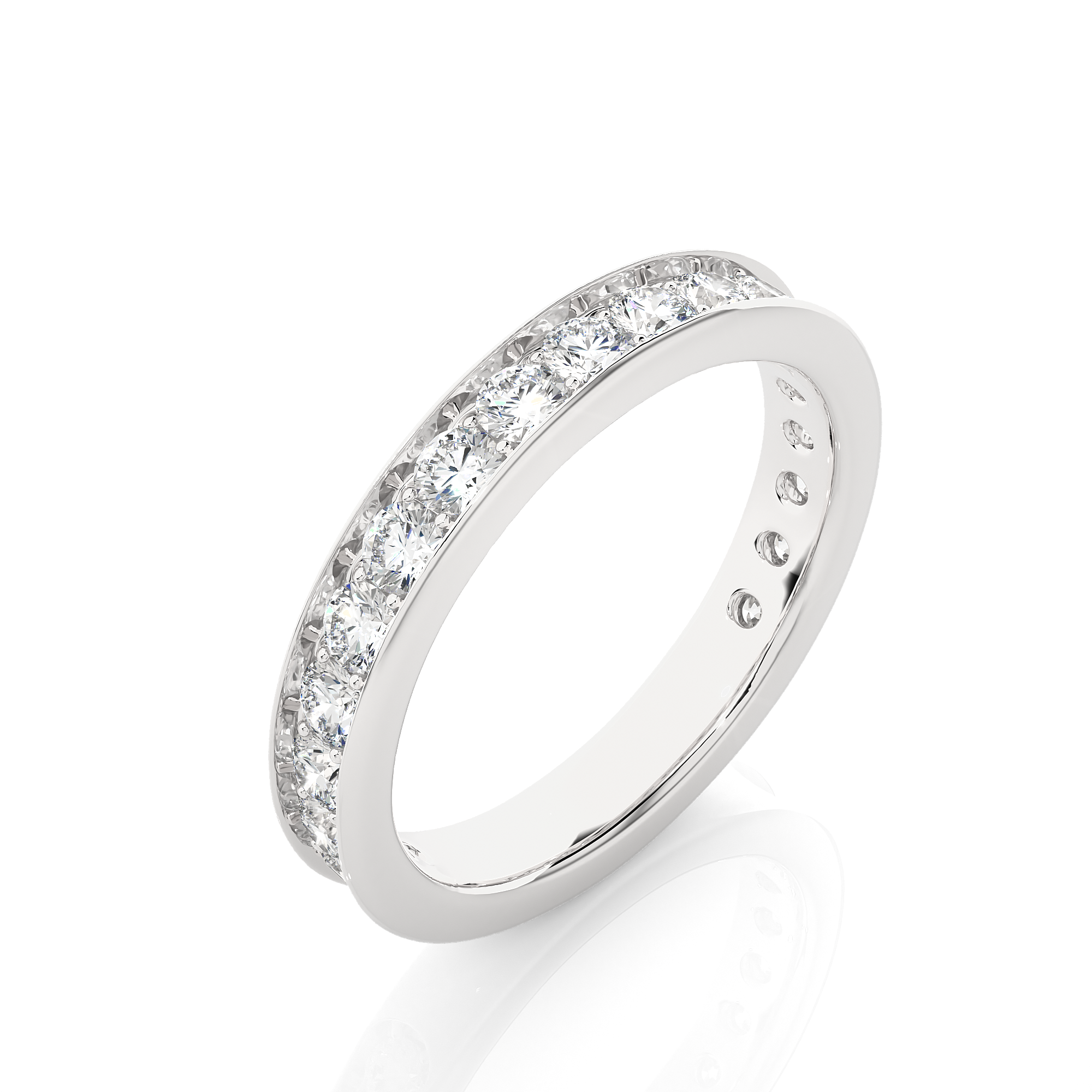 Channel Set Lab Grown Diamond Eternity Ring