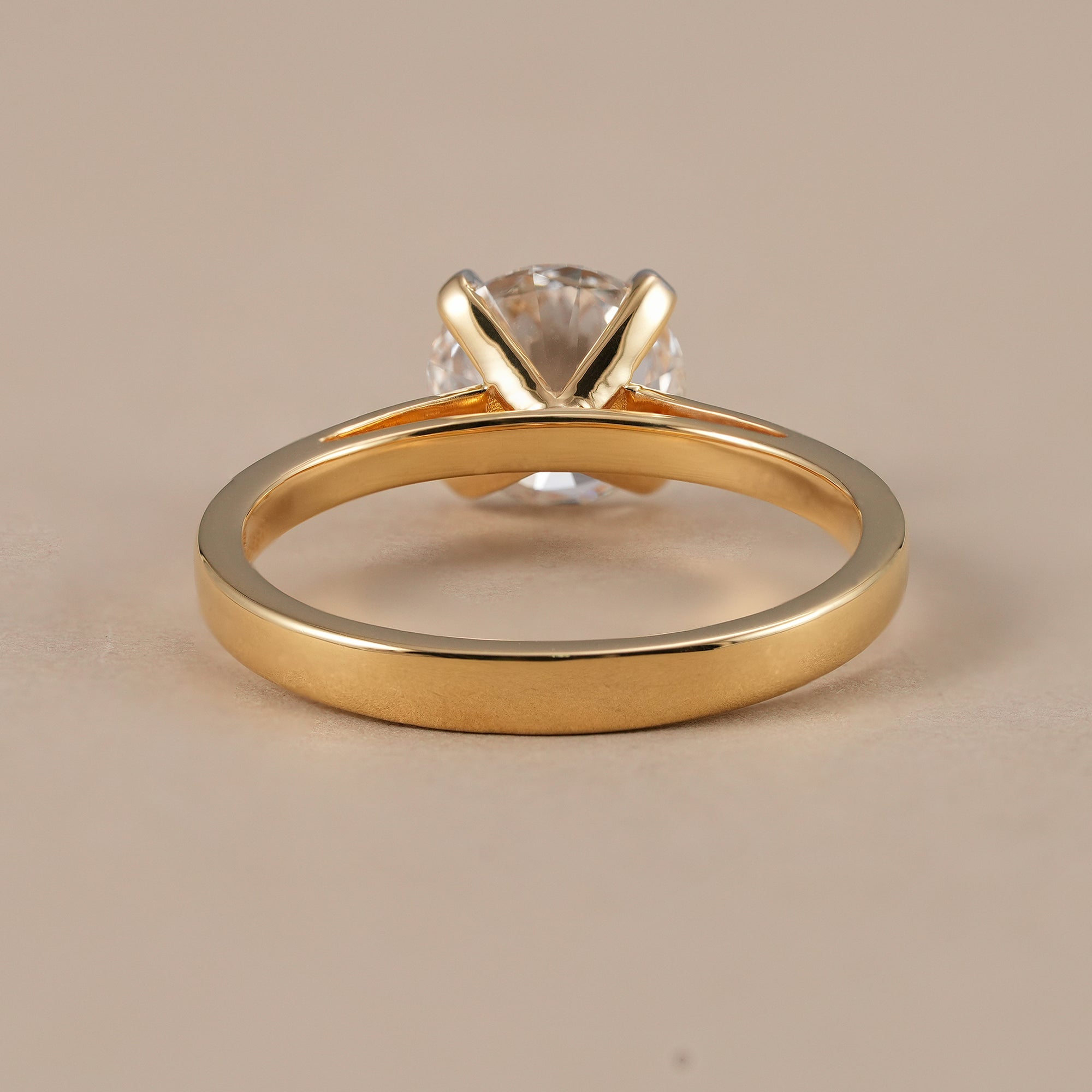 Timeless 4 prong round solitaire engagement ring