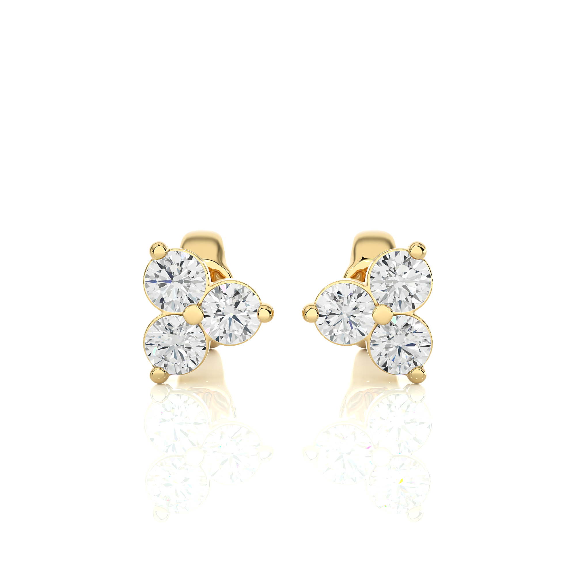 Trio Lab Grown Diamond Stud Earrings
