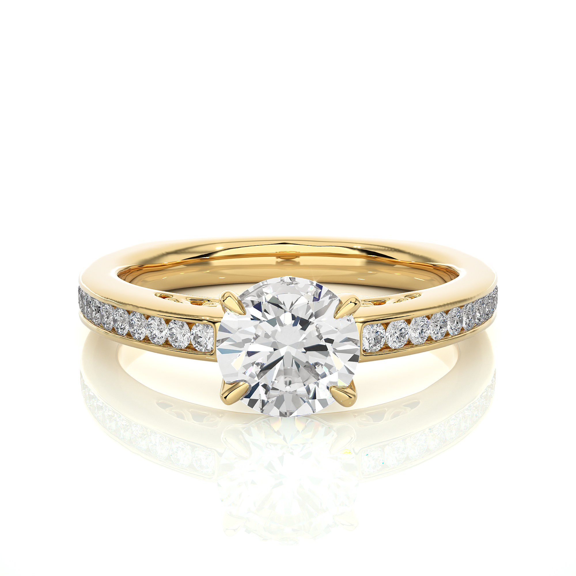 Classic Diamond Solitaire Engagement Ring