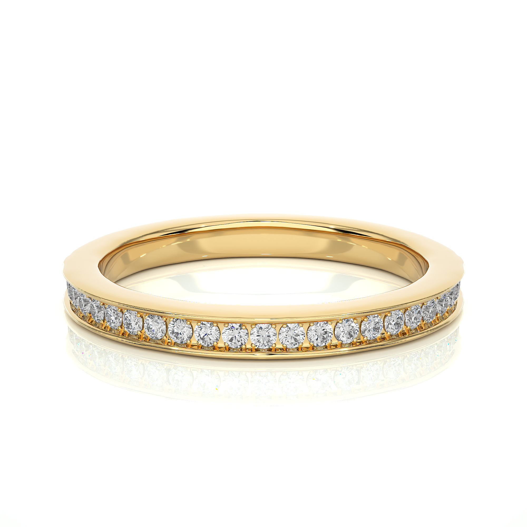 Channel Set Half Eternity Diamond Ring