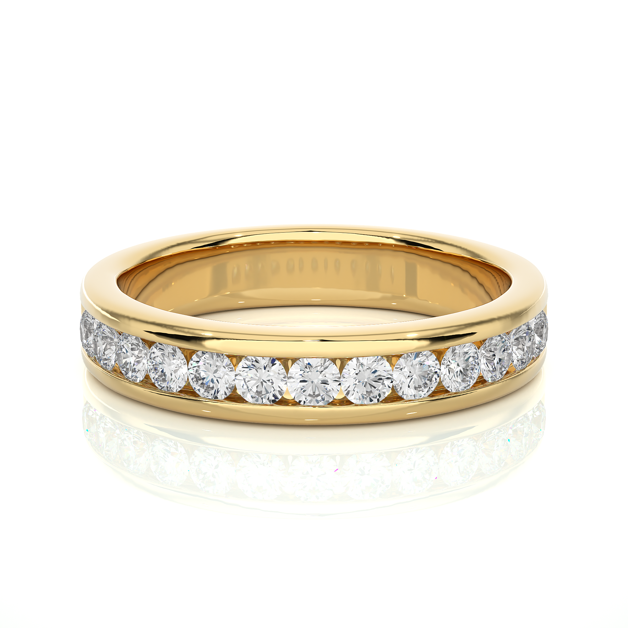 Channel Set Lab Grown Diamond Eternity Ring