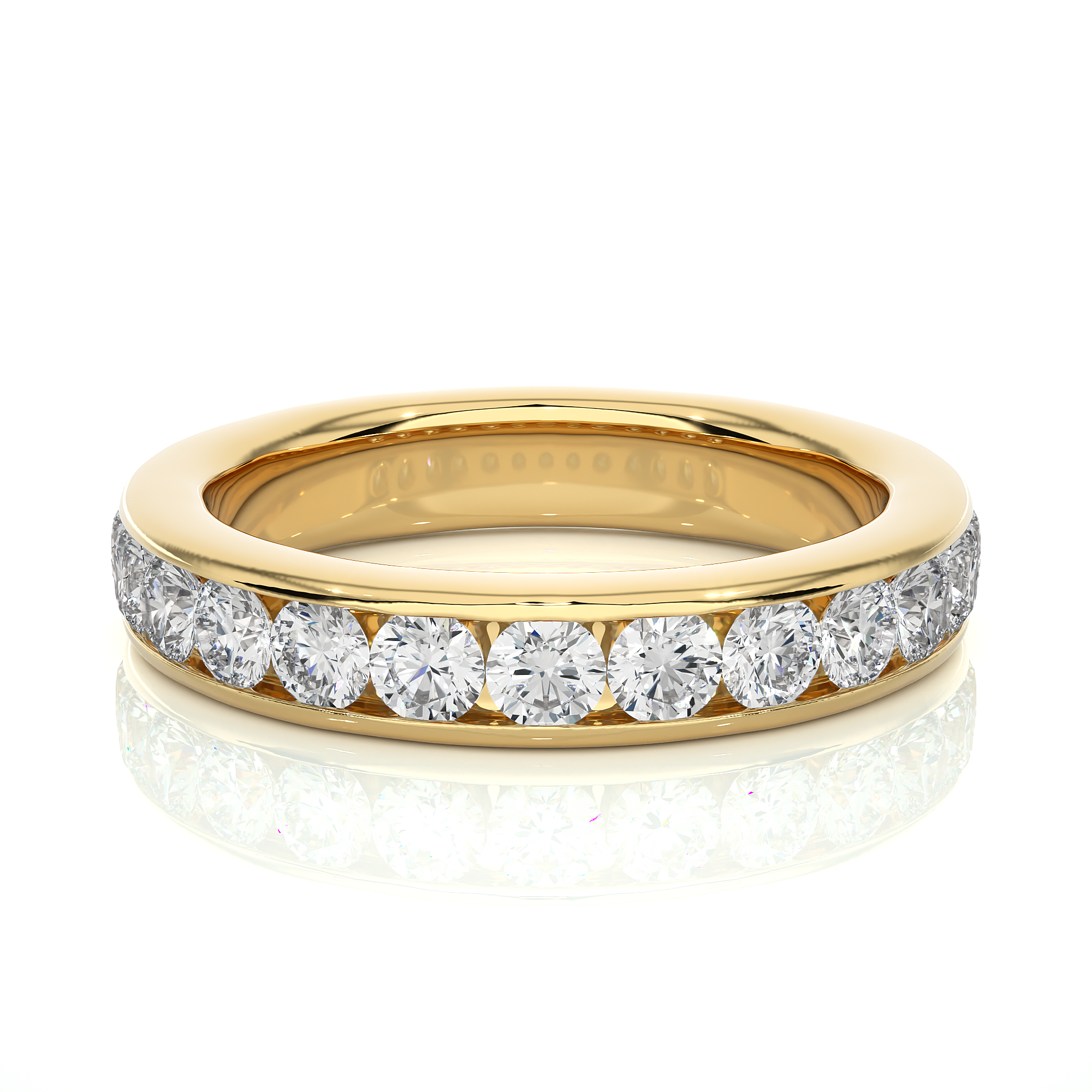 Channel Set Lab Grown Diamond Eternity Ring