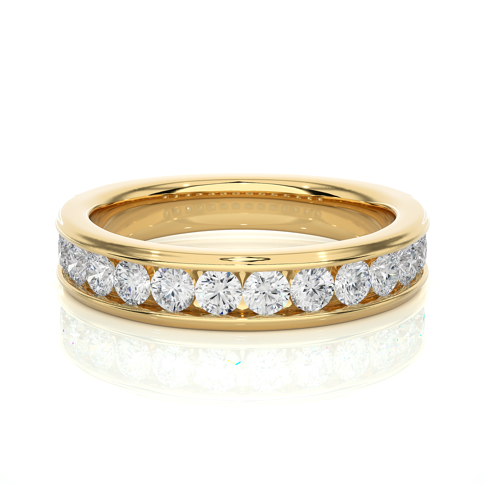 Channel Set Lab Grown Diamond Eternity Band