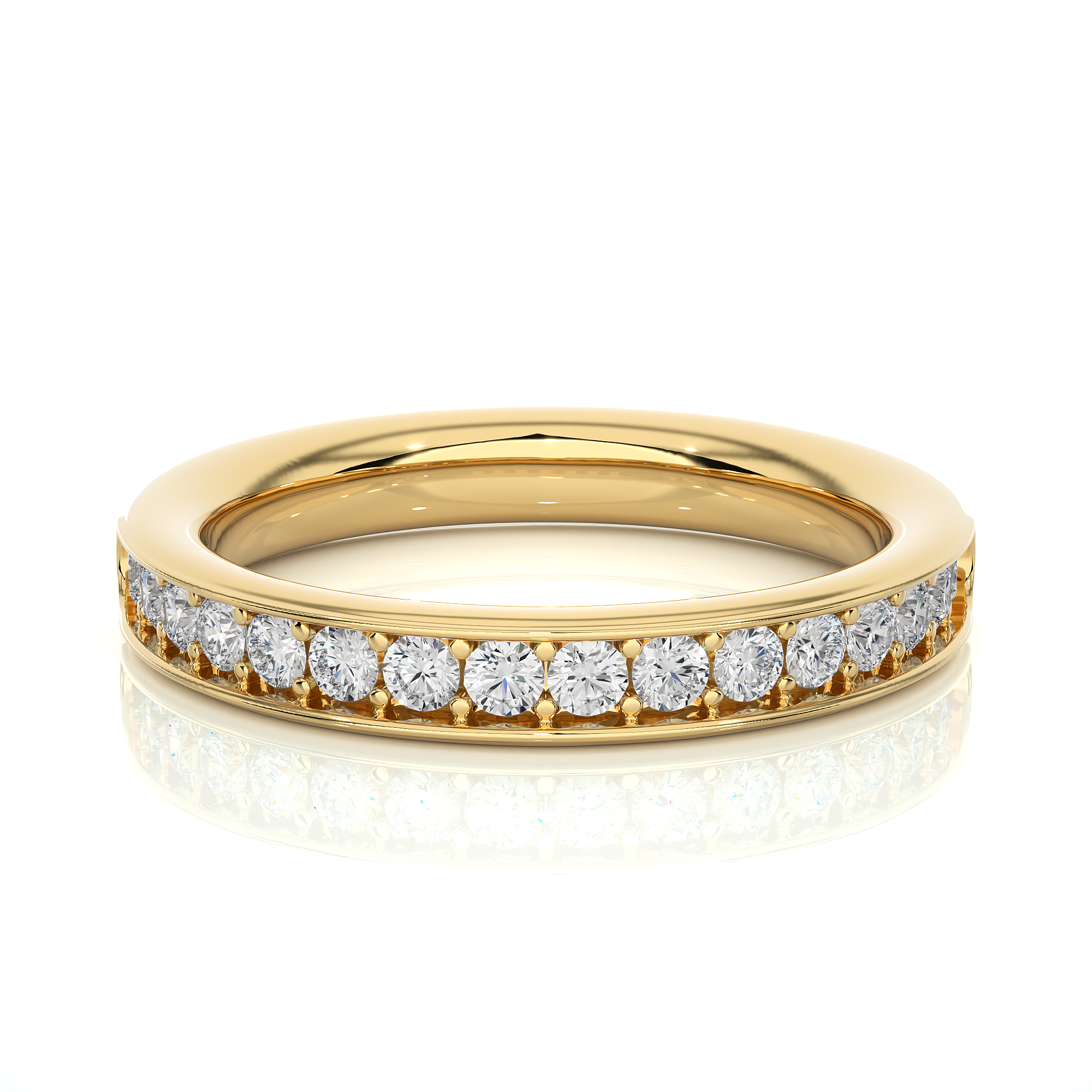 Channel Set Lab Grown Diamond Eternity Ring