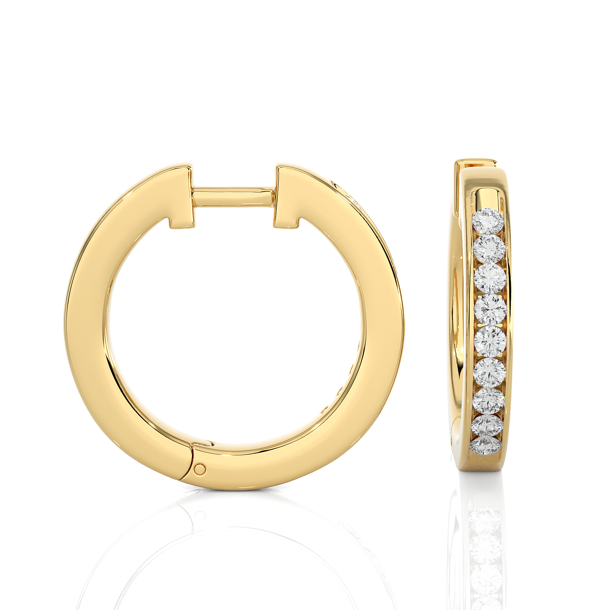 Lab-Grown Diamond Huggie Earrings