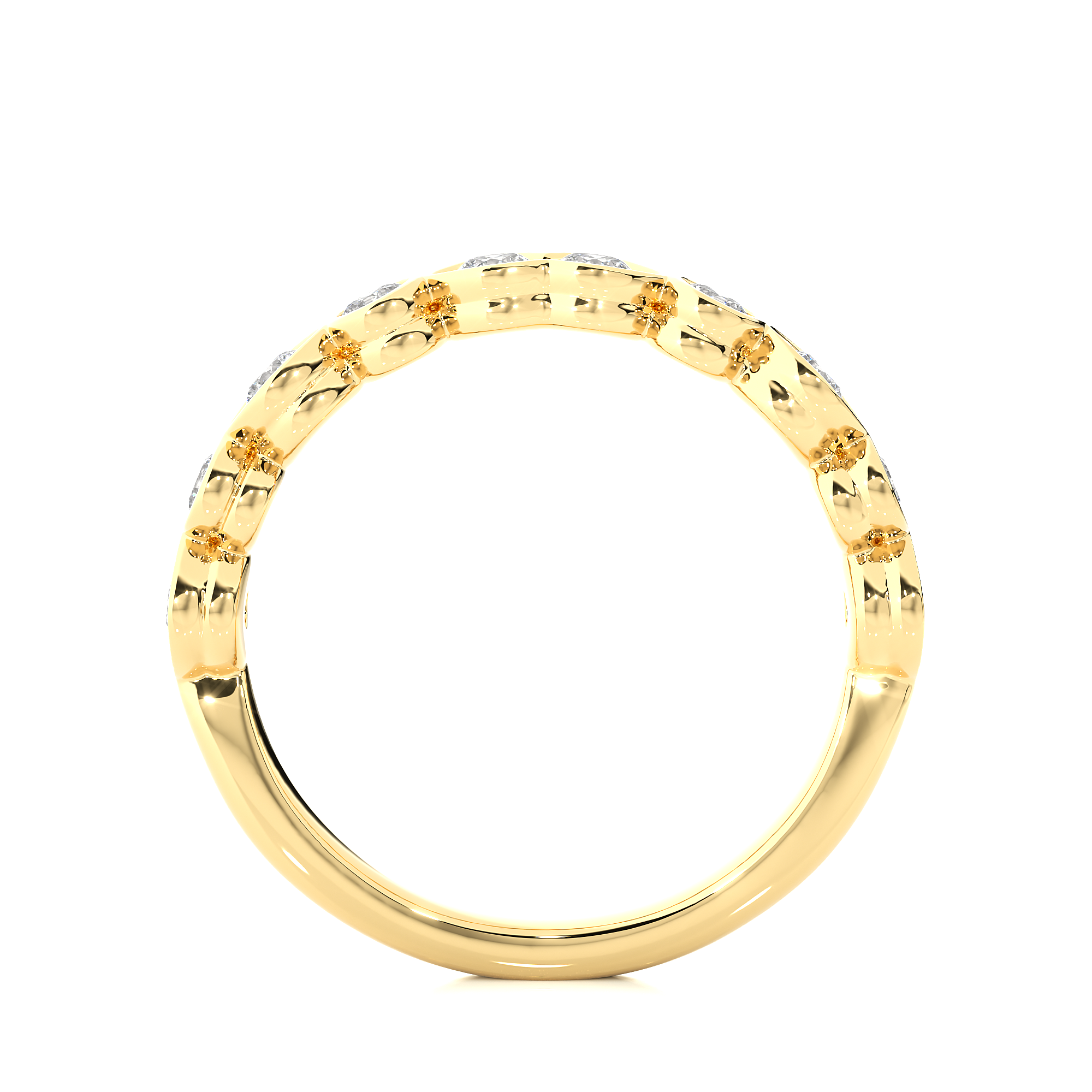 Bezel Set Lab Grown Diamond Eternity Ring