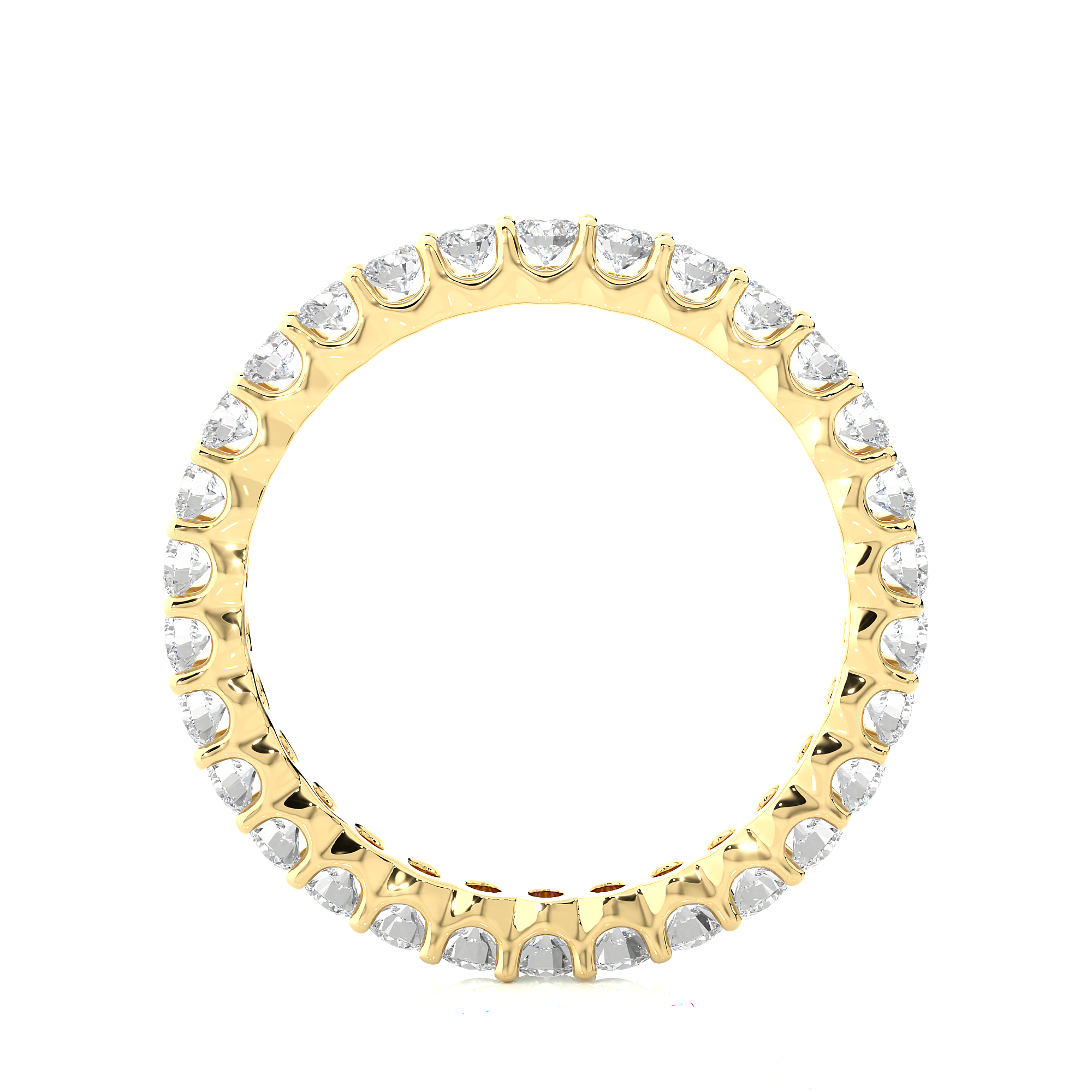 Round Cut Lab Grown Diamond Eternity Band