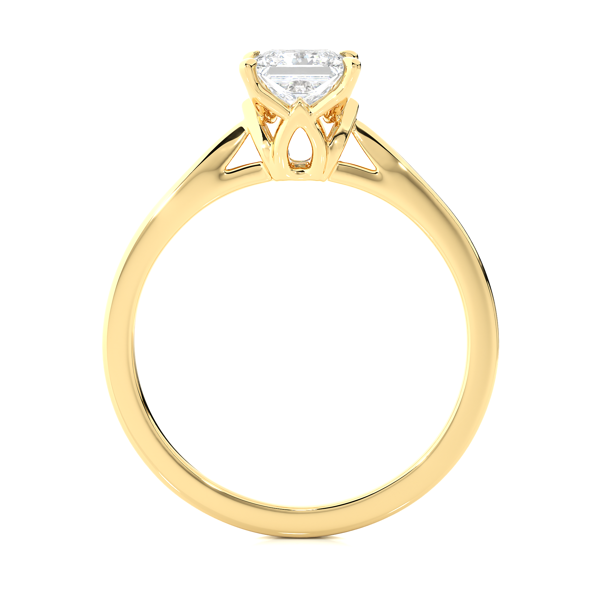 Princess Cut Lab Grown Diamond Solitaire Ring