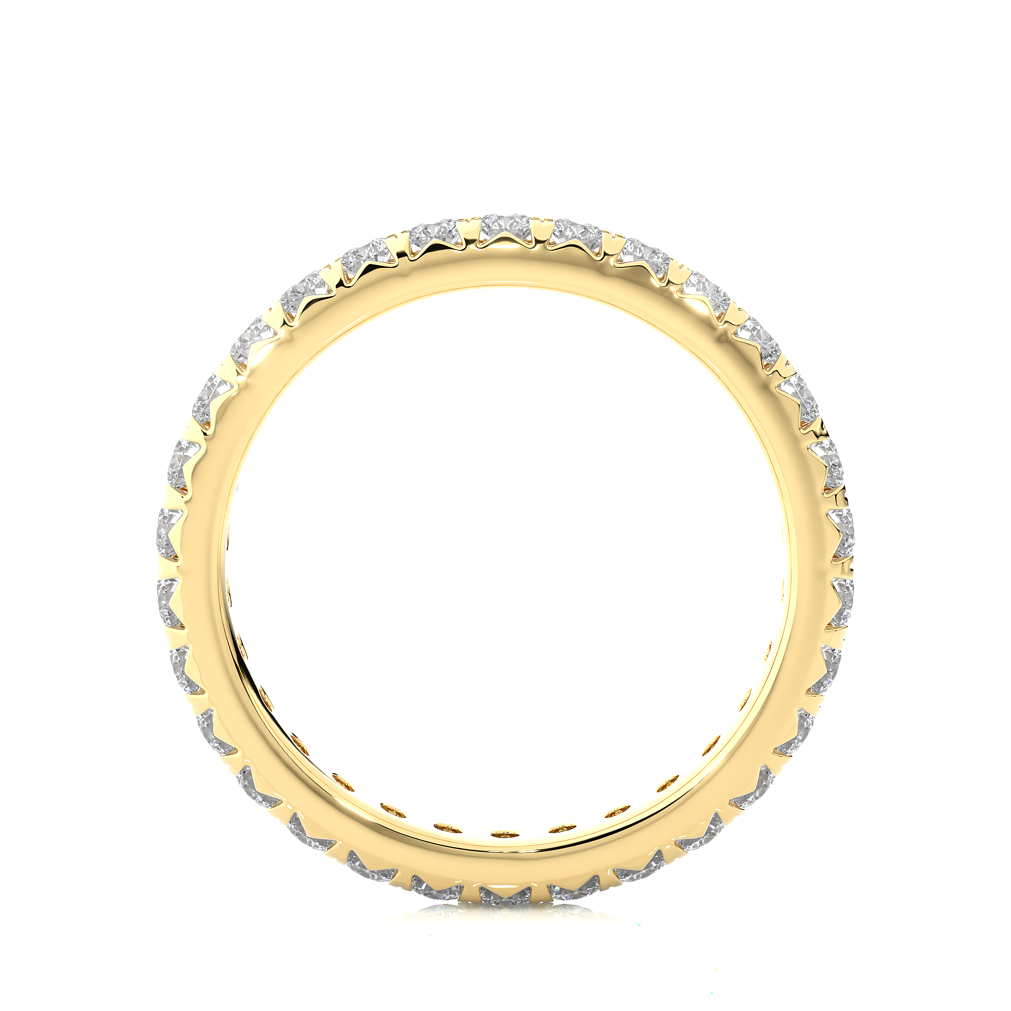 Round Cut Lab Grown Diamond Eternity Ring
