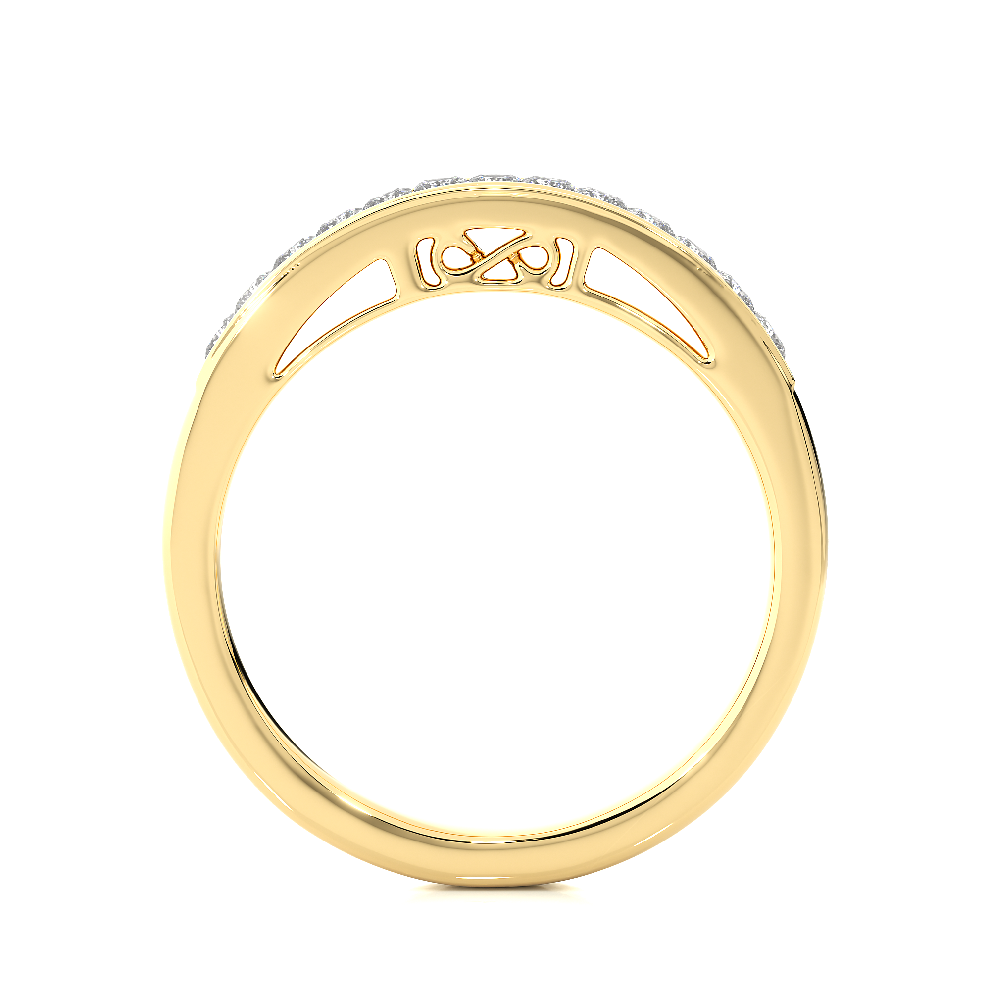 Channel Set Princess Cut Lab Grown Diamond Eternity Band