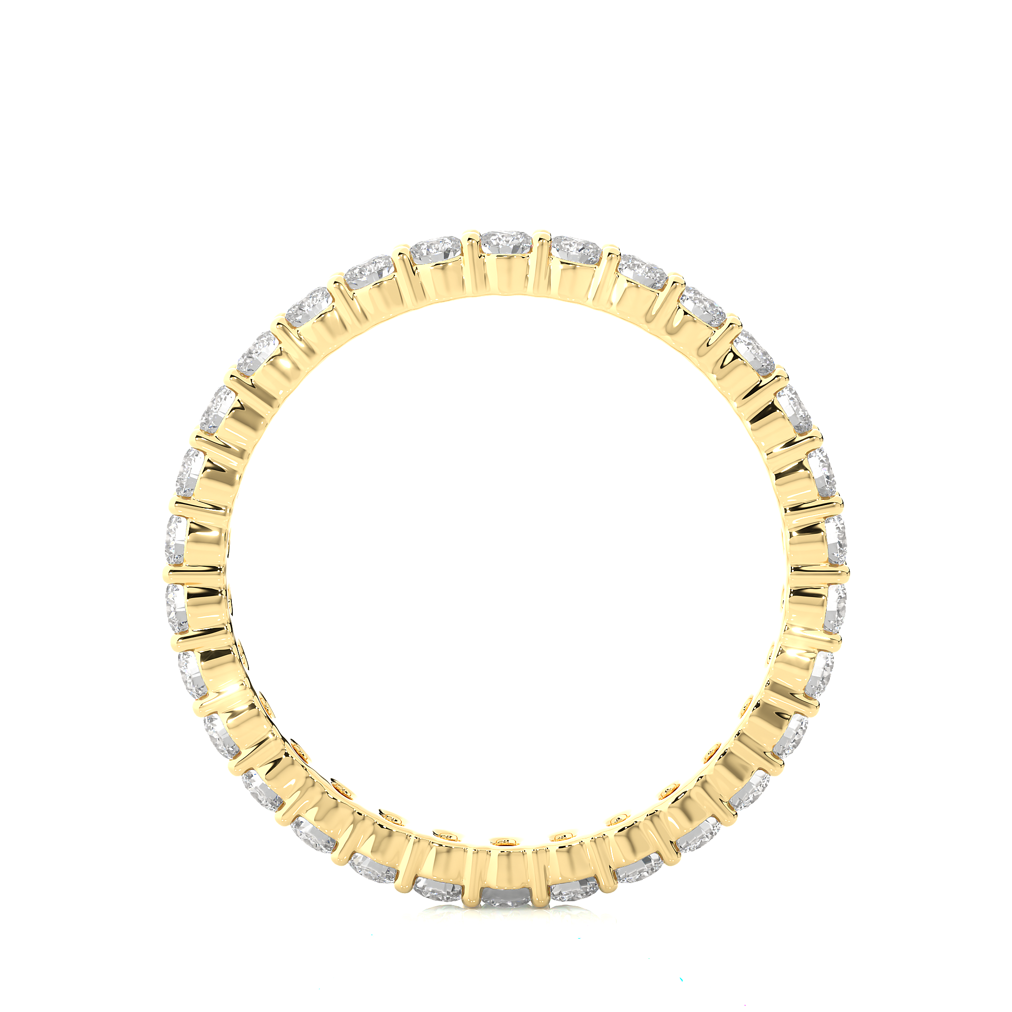 Stackable Round Diamond Eternity Wedding Band