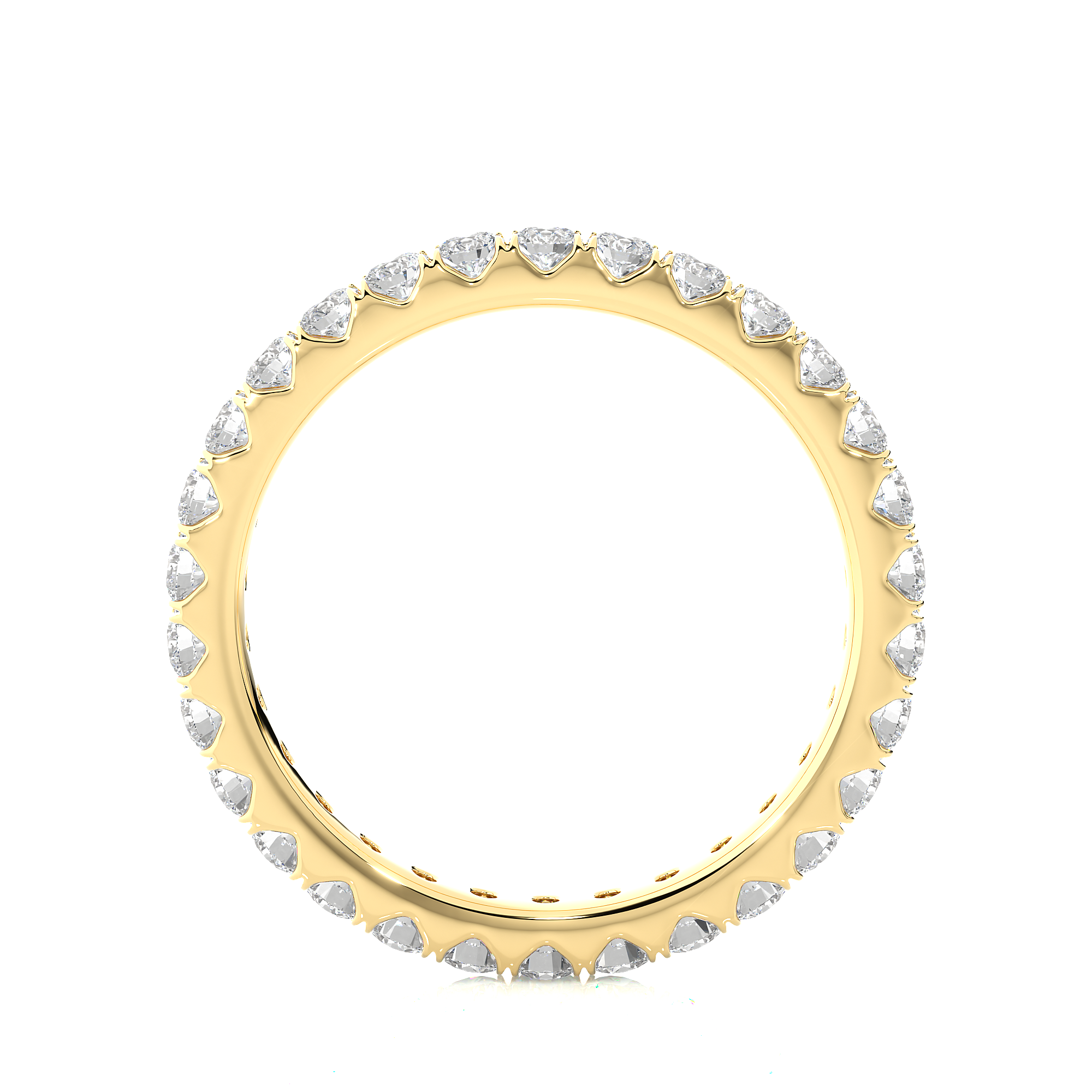 Round Cut Lab Grown Diamond Eternity Ring